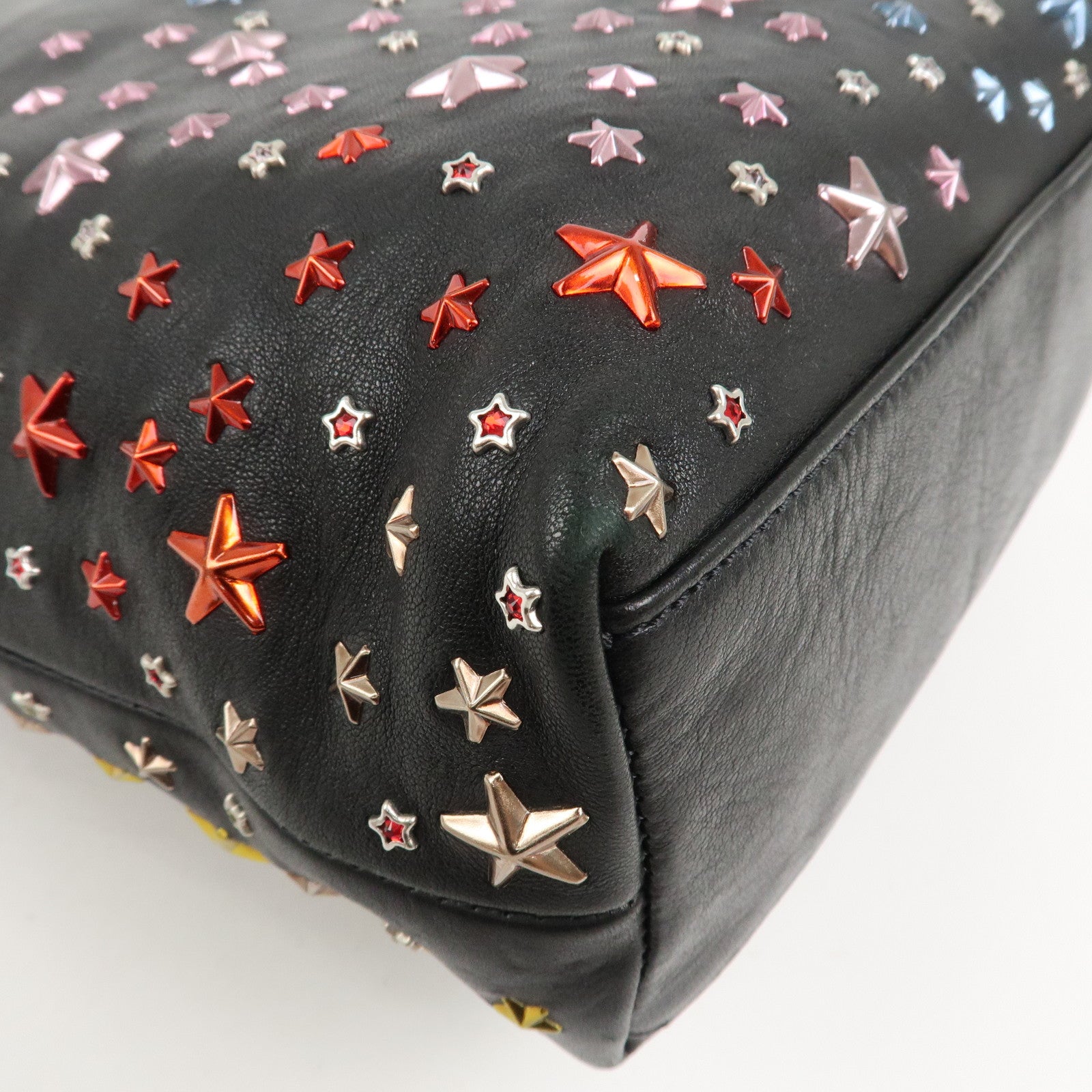 JIMMY CHOO Studs Leather 2Way Bag Shoulder Bag Japan Ltd