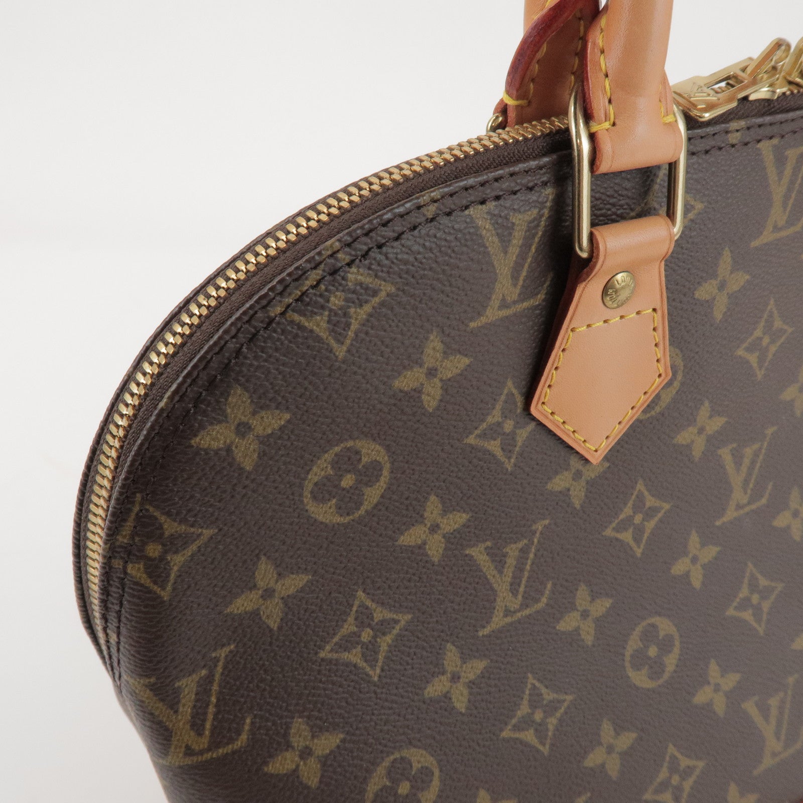 Louis Vuitton Monogram Alma Hand Bag Brown M51130