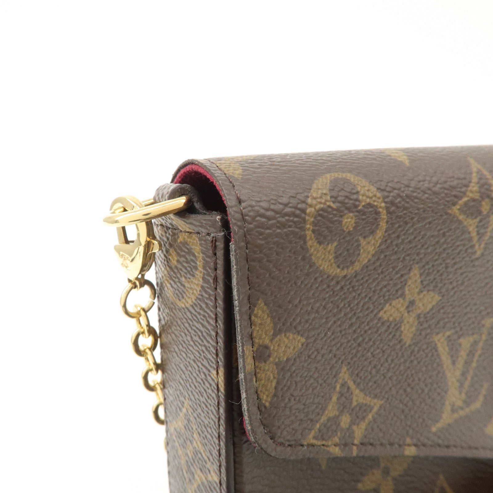 Louis Vuitton Monogram Pochette Felicie Shoulder Bag Brown M61276 Used