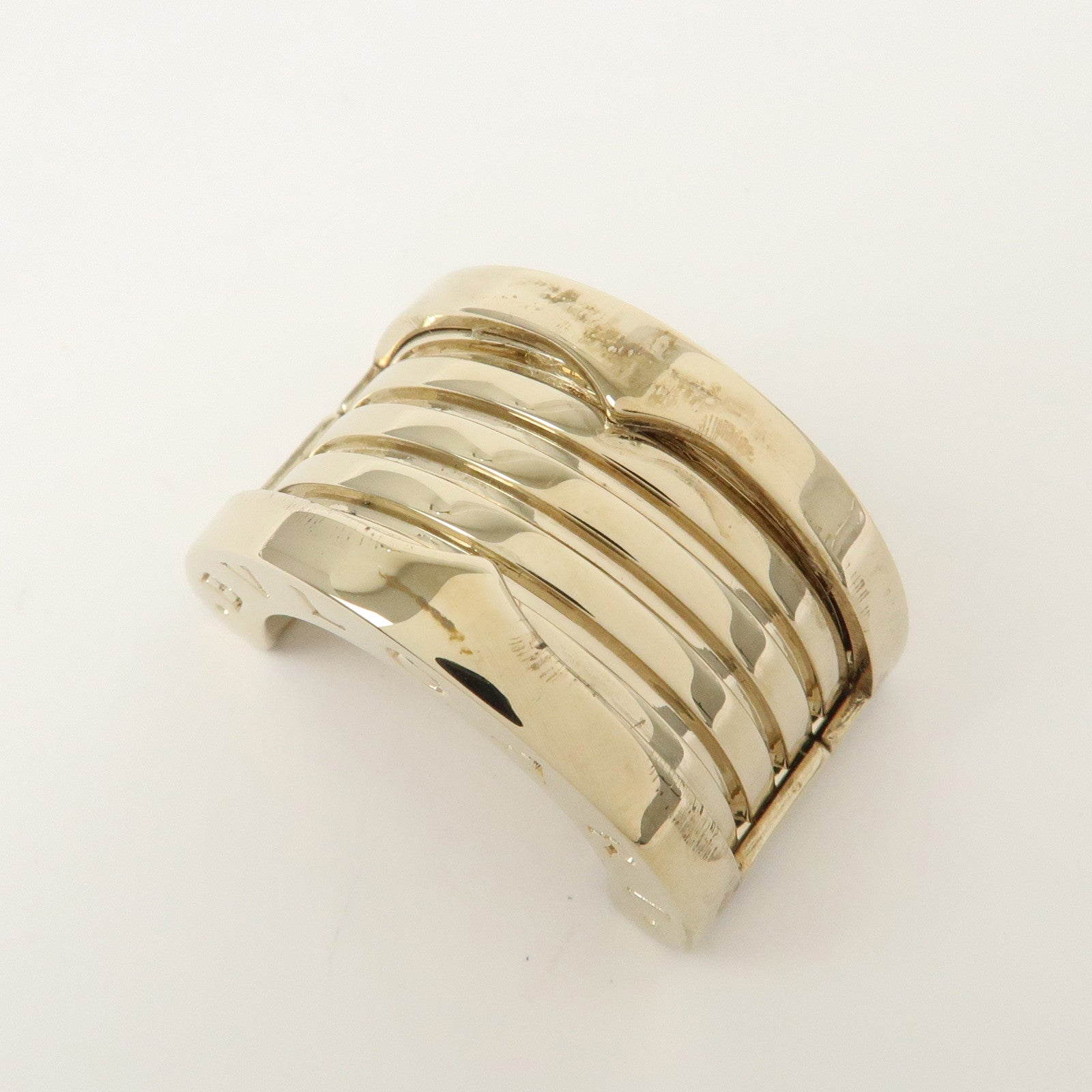 BVLGARI B-zero 1 Logo Metal Scarf Ring Gold