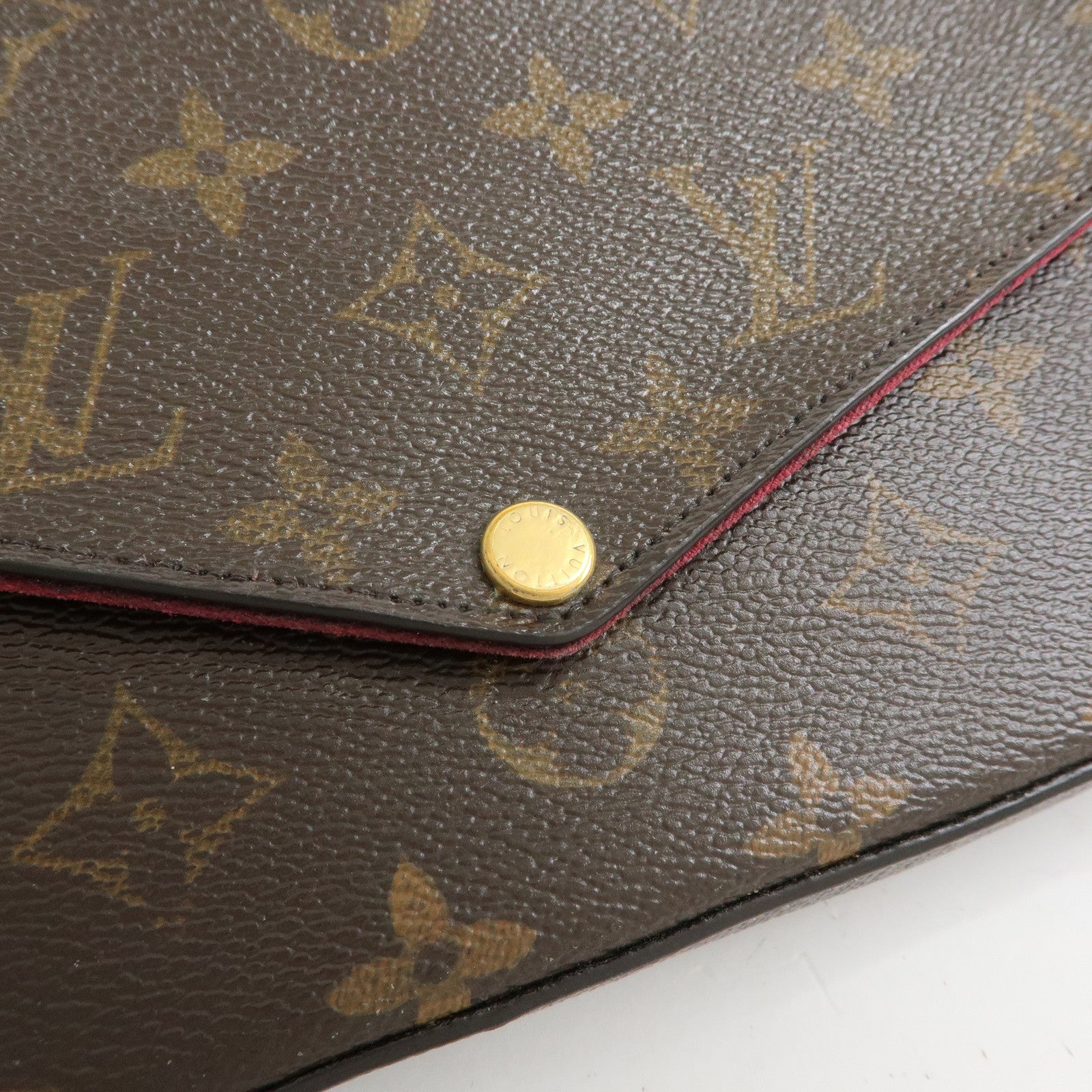 Louis Vuitton Monogram Pochette Felicie Shoulder Bag Brown M61276