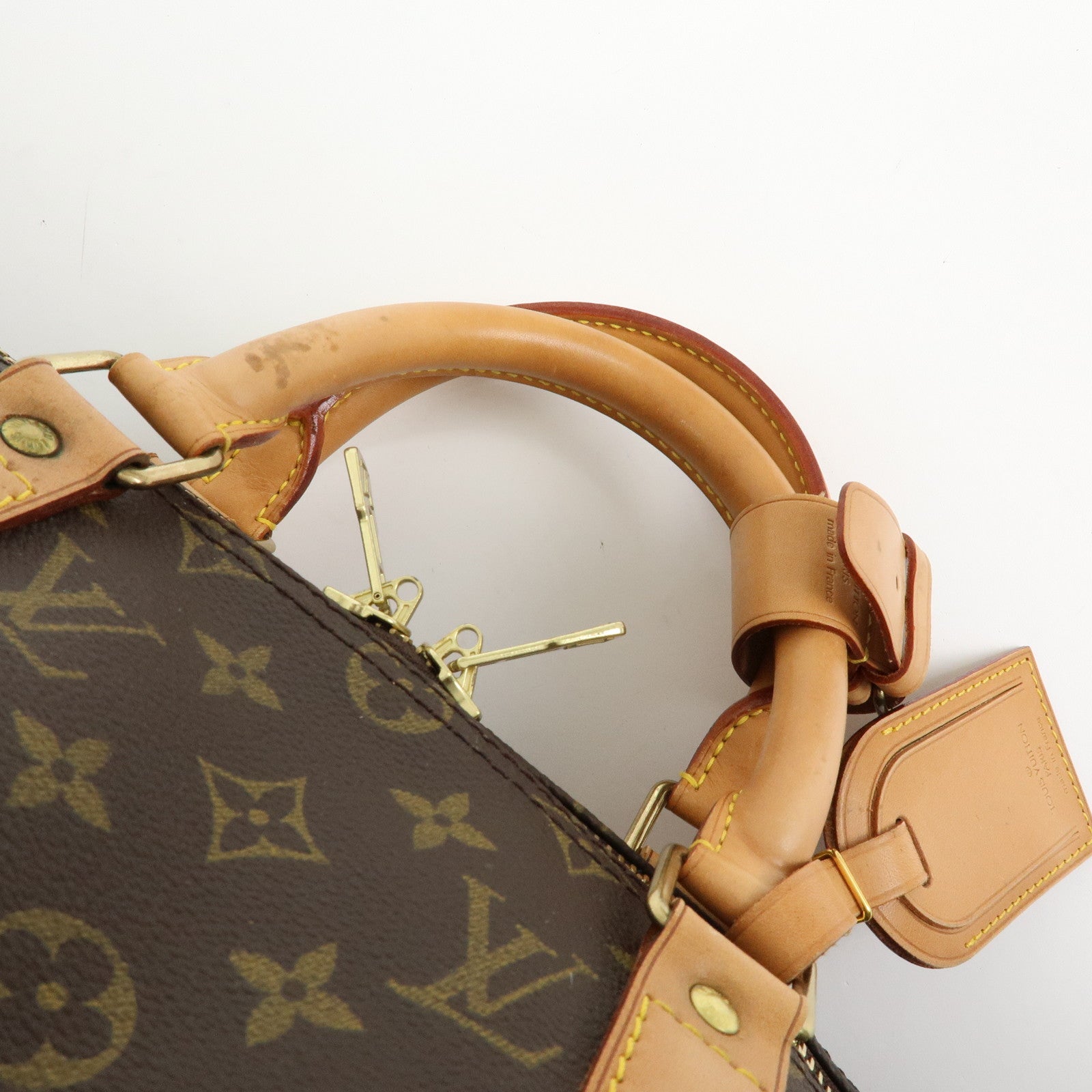 Louis Vuitton Monogram Keep All 50 Boston Bag Hand Bag Brown M41426