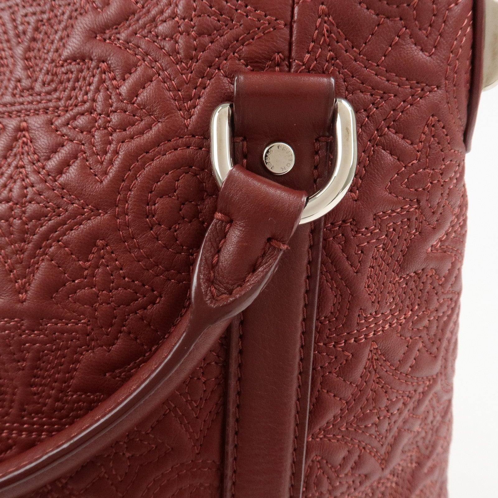 Louis Vuitton Monogram Antheia Ixia MM Lamb Skin 2Way Bag Red M97062