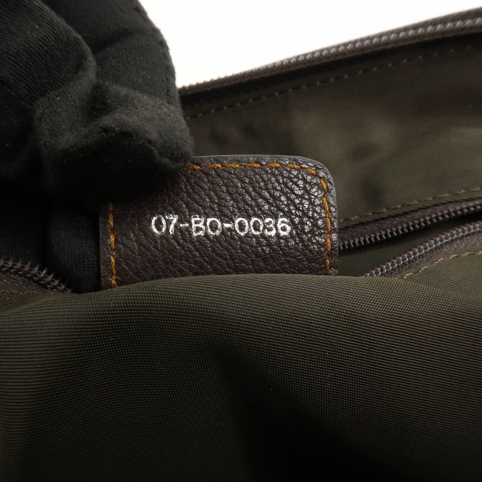 Christian Dior Trotter Canvas Leather Hand Bag Beige Brown