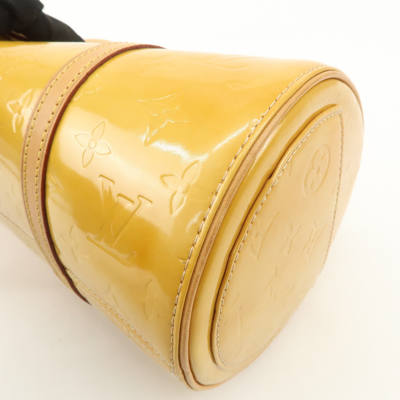 Louis Vuitton Monogram Vernis Leather Bedford Hand Bag Beige M91329