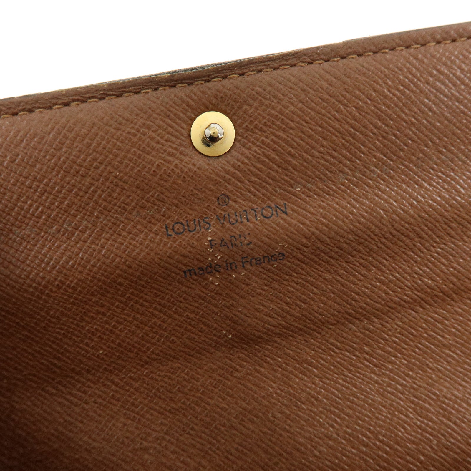 Louis Vuitton Monogram Portefeuille Sarah Long Wallet Brown M61734