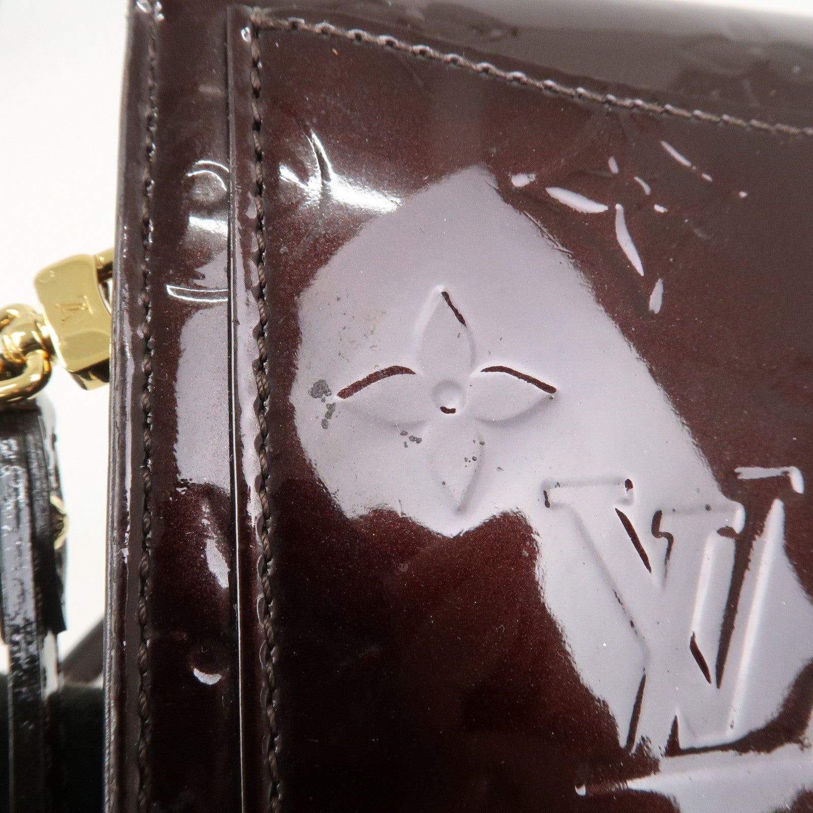 Louis Vuitton Vernis Rossmore PM Shoulder Bag Amarante M91546