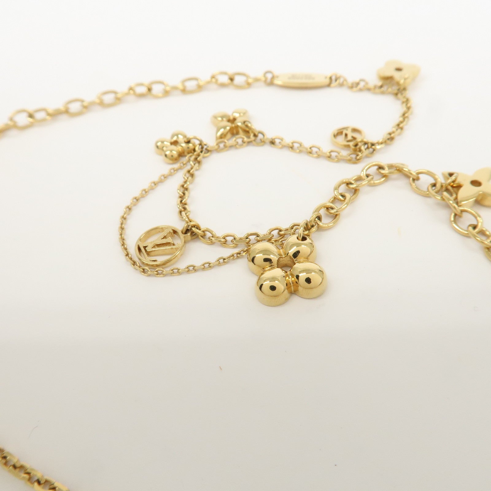 Louis Vuitton Blooming LV Circle Monogram Flower Necklace M90736