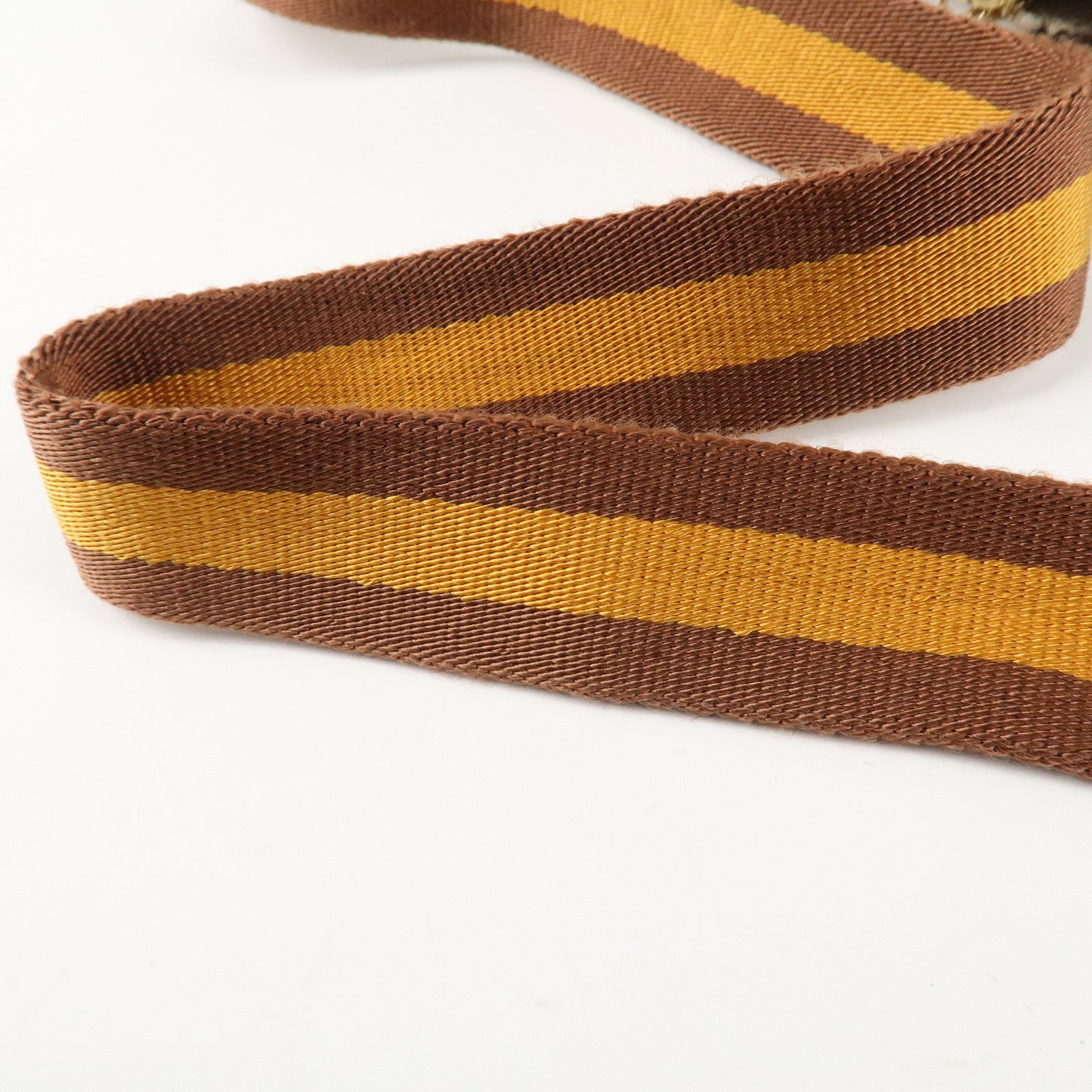 GUCCI Sherry Leather Shoulder Bag Ivory Used