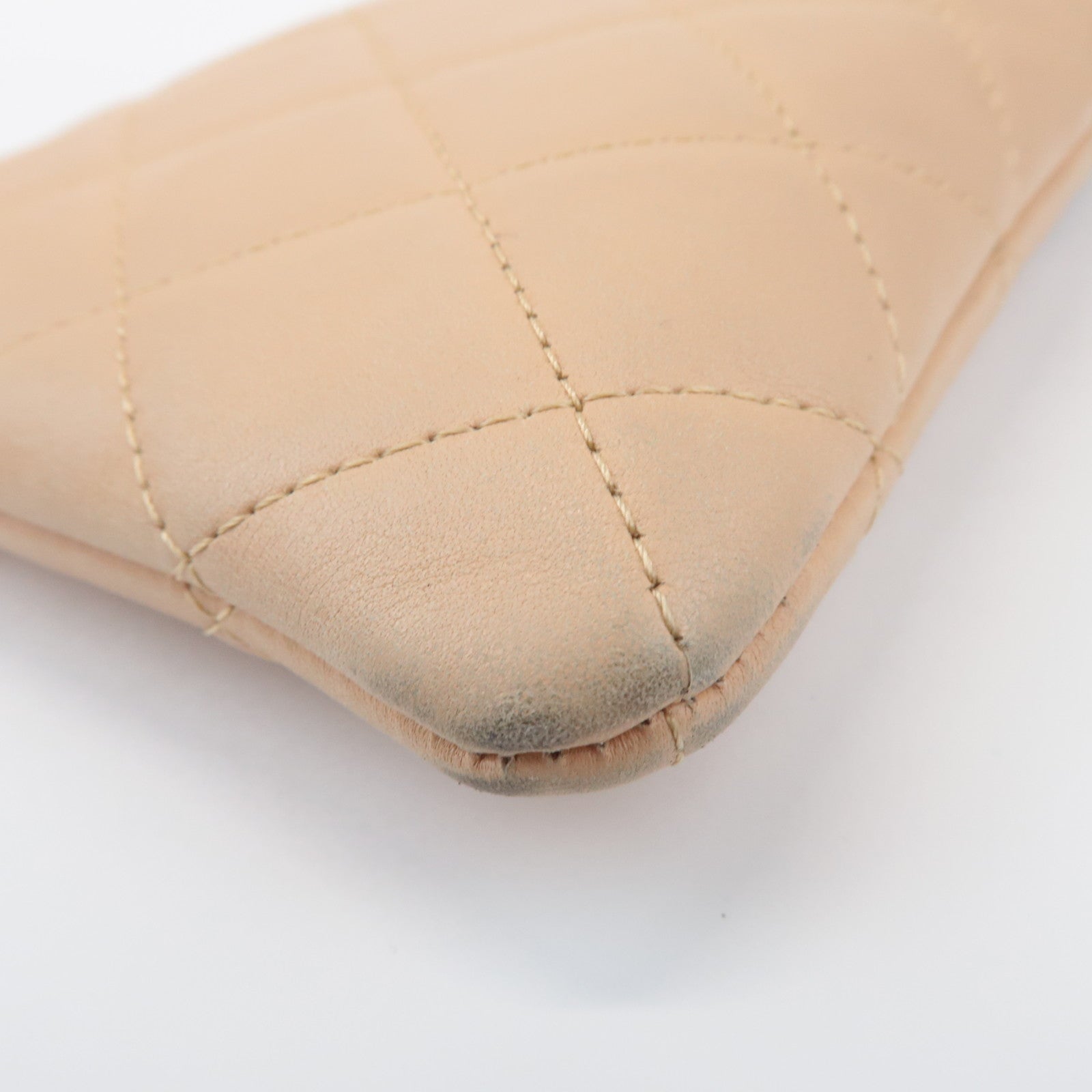 CHANEL Cambon Line Coco Mark Lambskin Cosmetic Pouch
