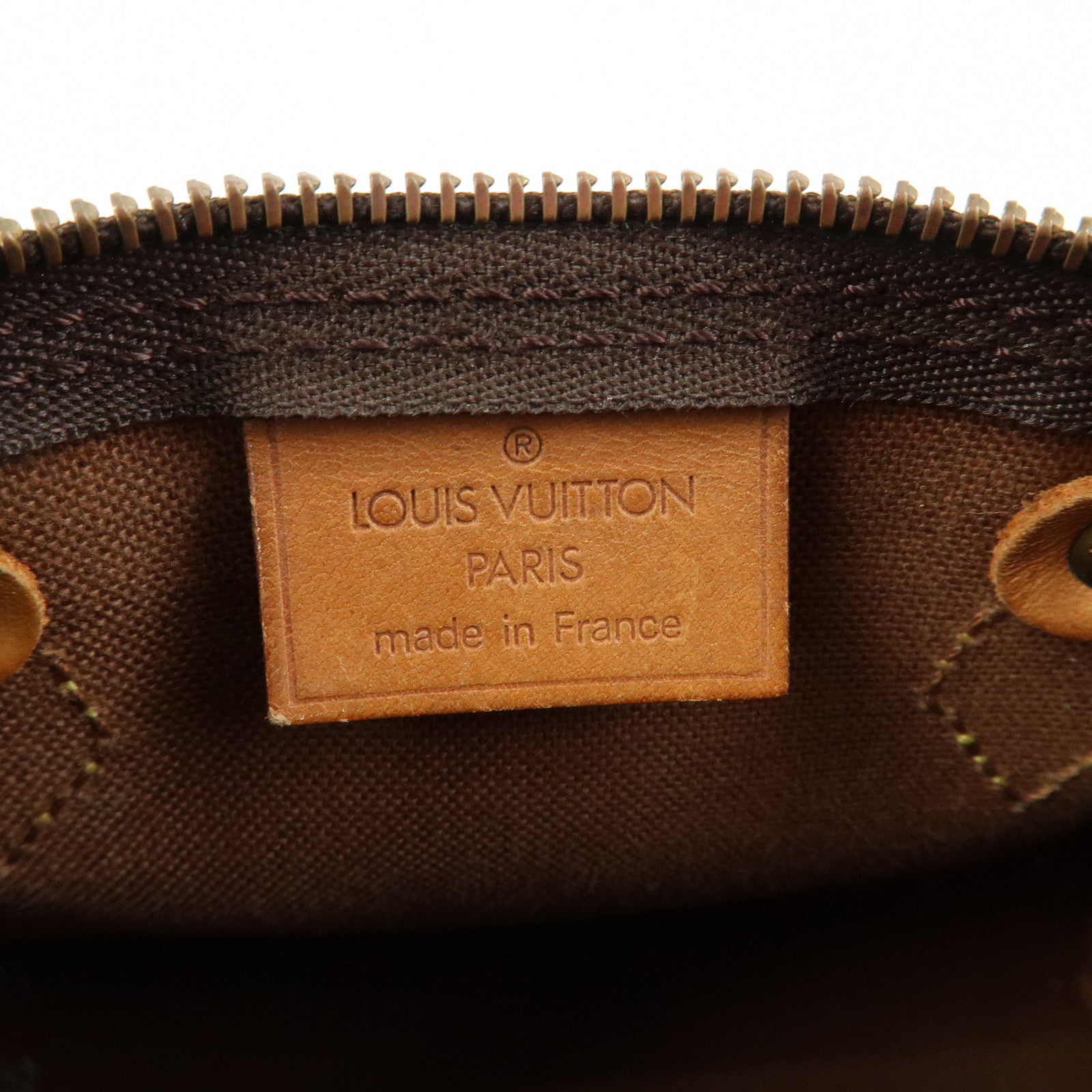 Louis Vuitton Monogram Mini Speedy Hand Bag Brown M41534