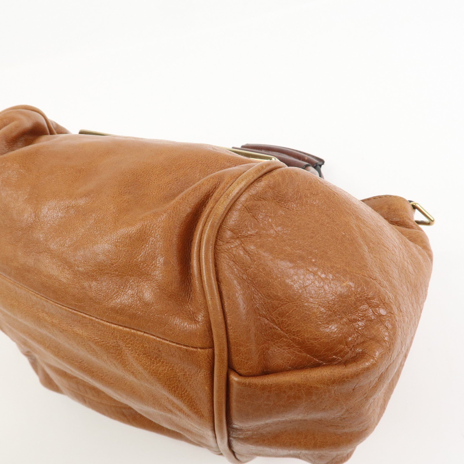 Chloe Ethel Leather 2Way Bag Hand Bag Shoulder Bag Brown