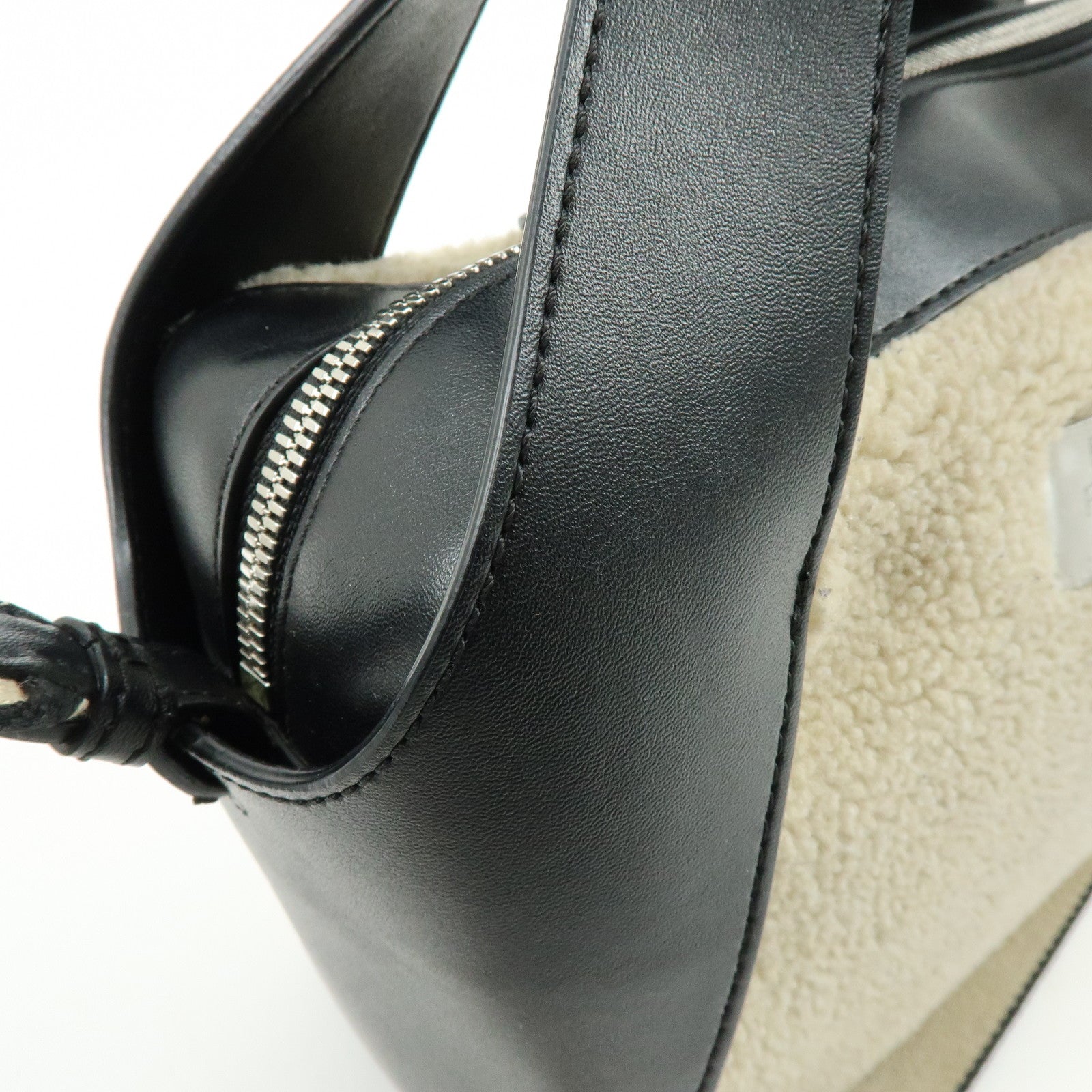 STELLA MCCARTNEY Alter Nappa Faux Shearling Shoulder Crossbody Bag