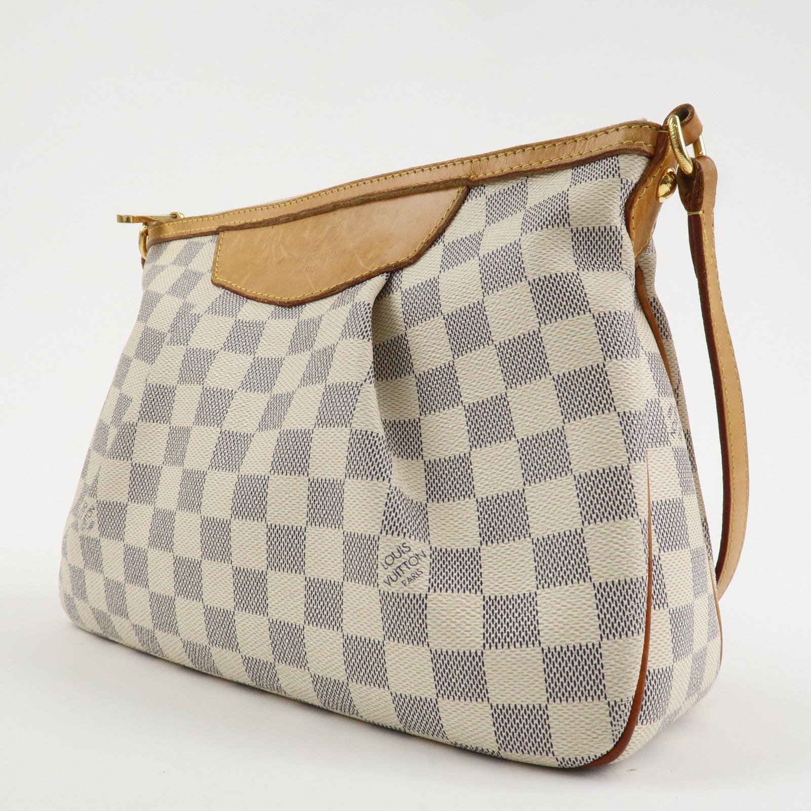 Louis Vuitton Damier Azur Siracusa PM Shoulder Bag M41113 Used