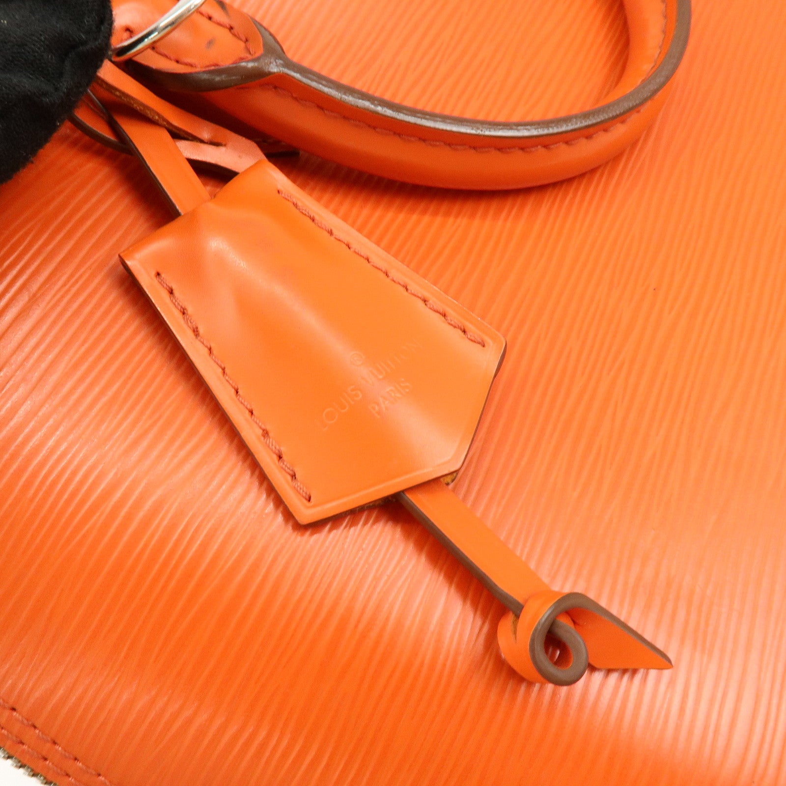 Louis Vuitton Epi Leather Alma PM Hand Bag Pimont Orange M40623