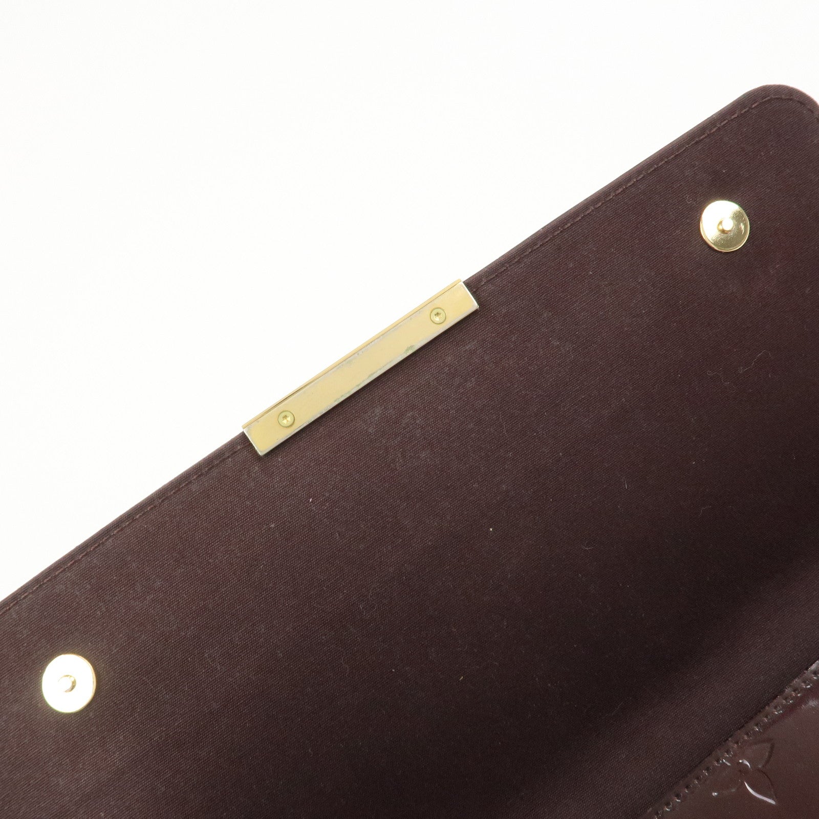 Louis Vuitton Monogram Vernis Robertson Clutch Bag Amarante M91548