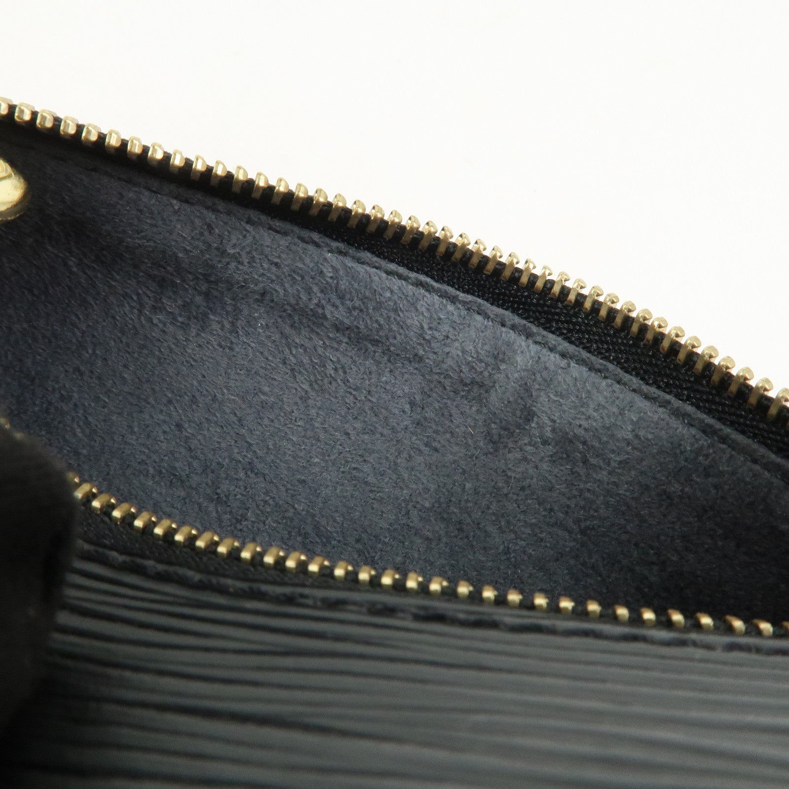 Louis Vuitton Epi Mini Pouch For Soufflot Hand Bag Noir
