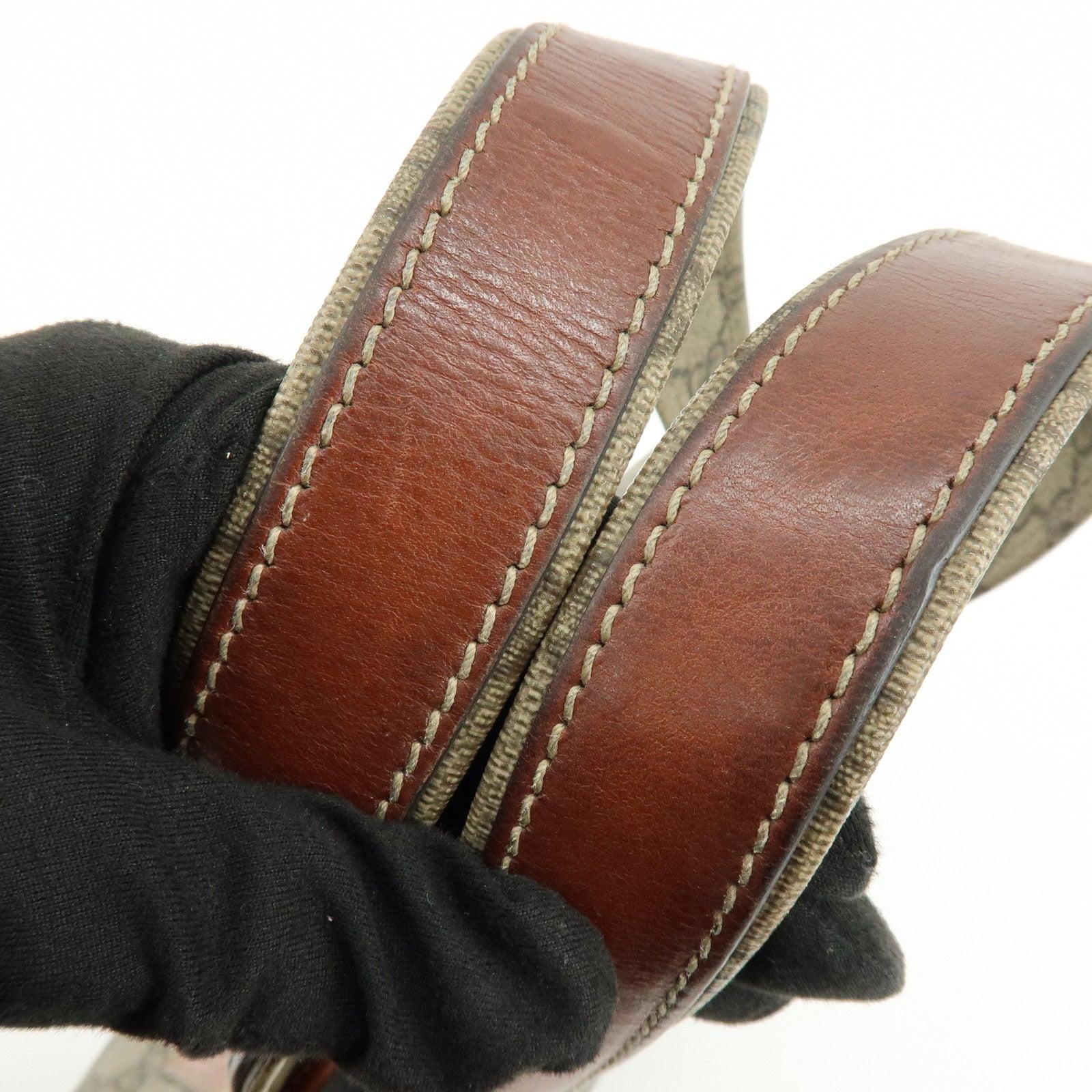 GUCCI GG Supreme Leather Sherry Tote Bag Shoulder Bag 211134