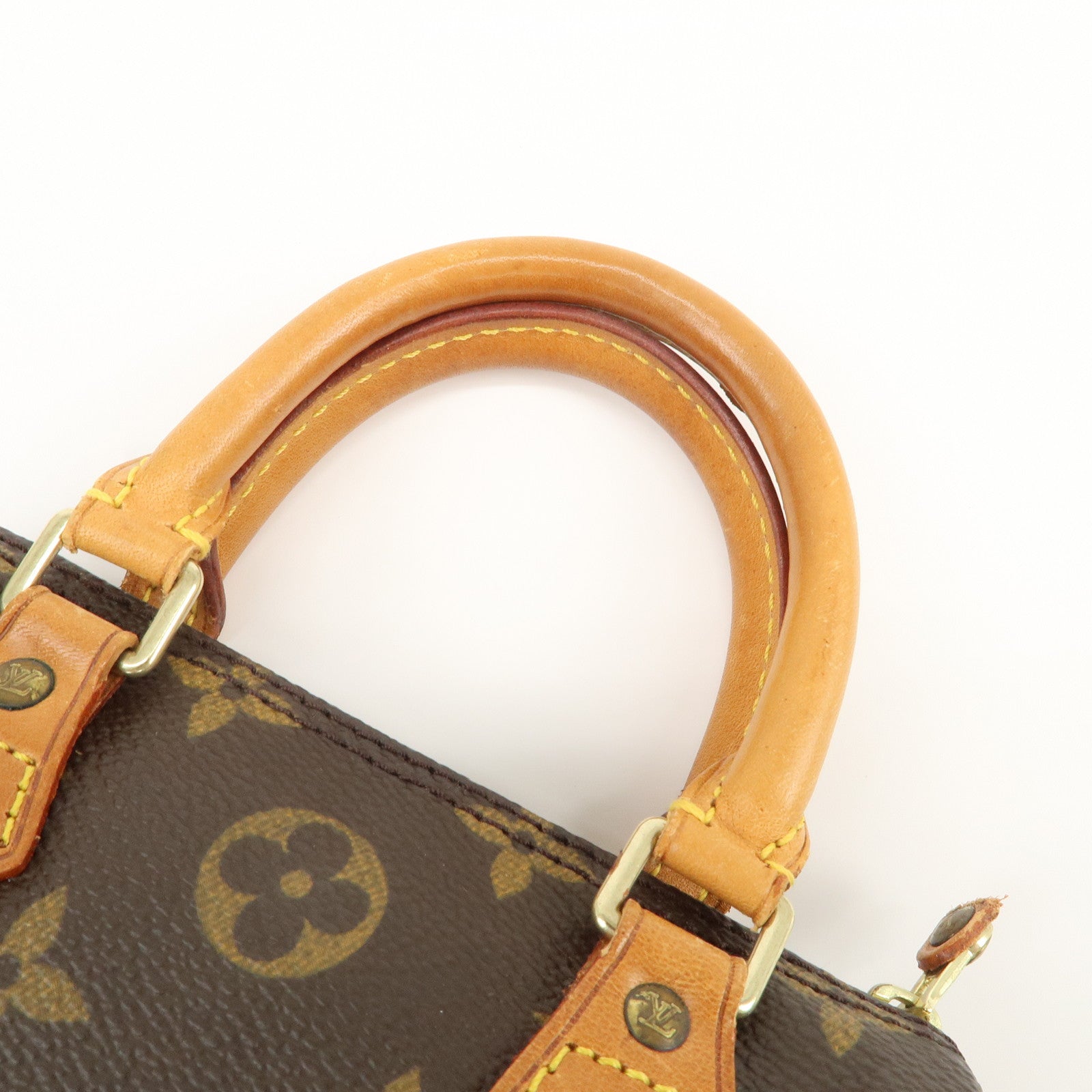 Louis Vuitton Monogram Mini Speedy Hand Bag Boston Bag Brown M41534
