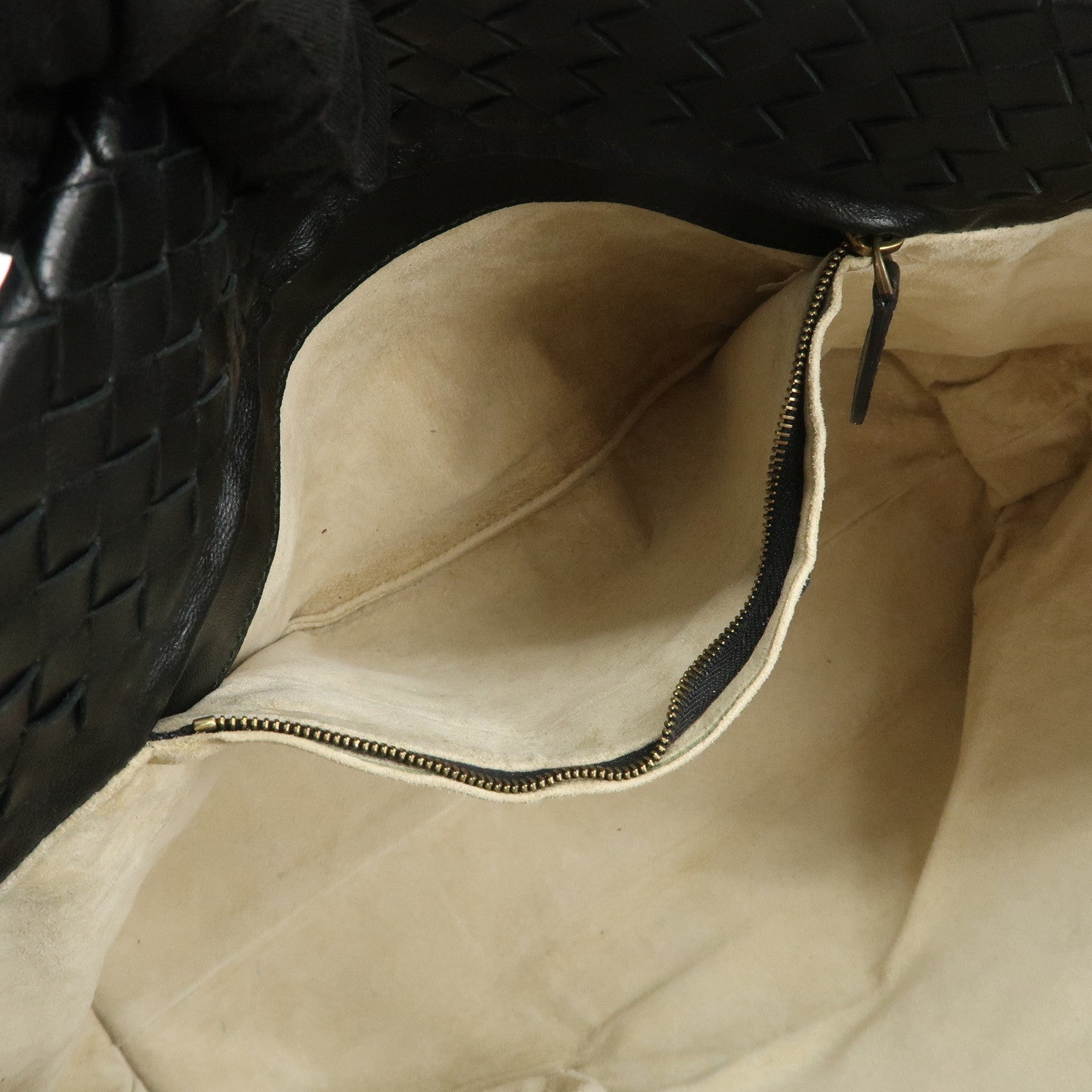 BOTTEGA VENETA Intrecciato Leather Tote Bag Hand Bag Black