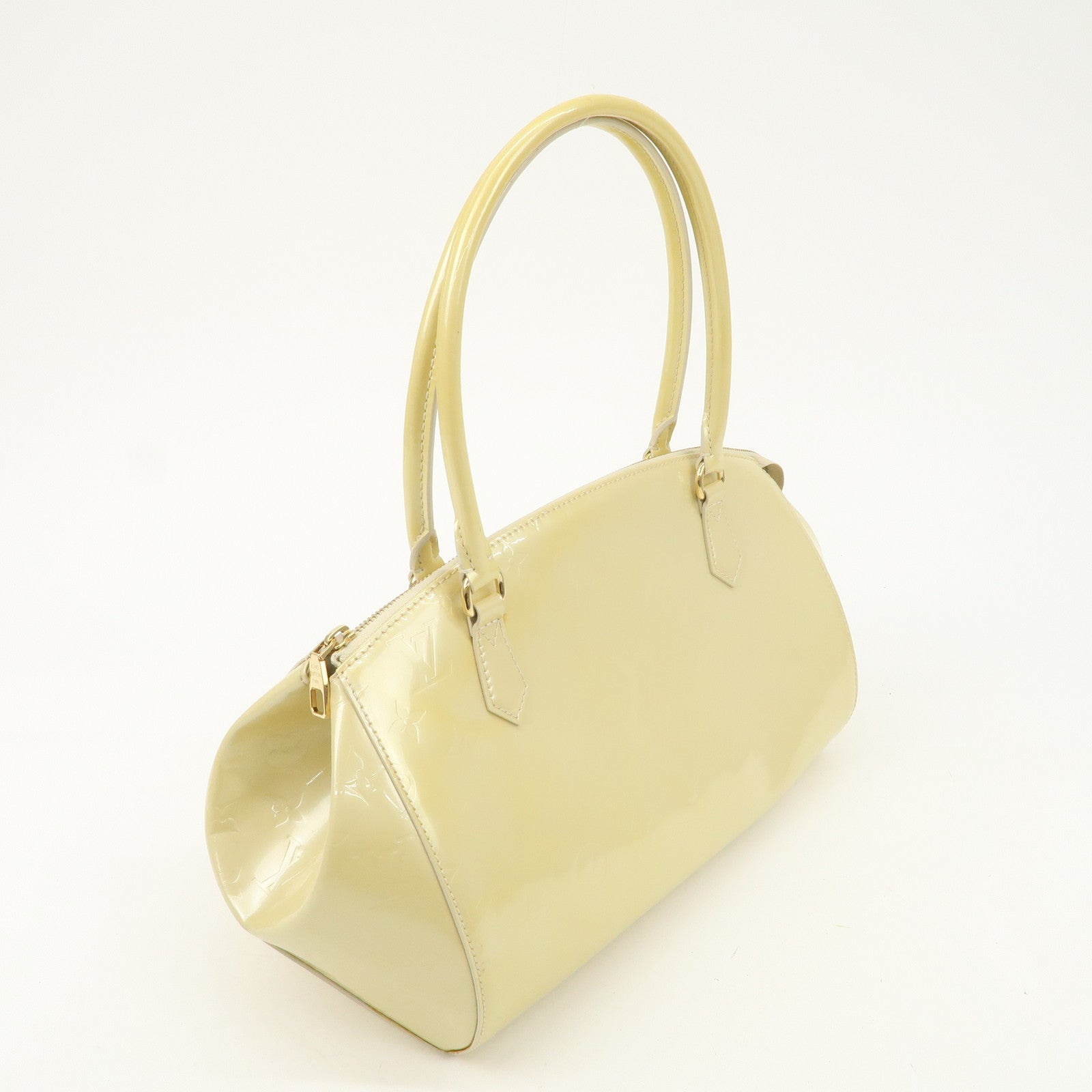 Louis Vuitton Monogram Vernis Leather Sherwood GM Blanc M91487 Used