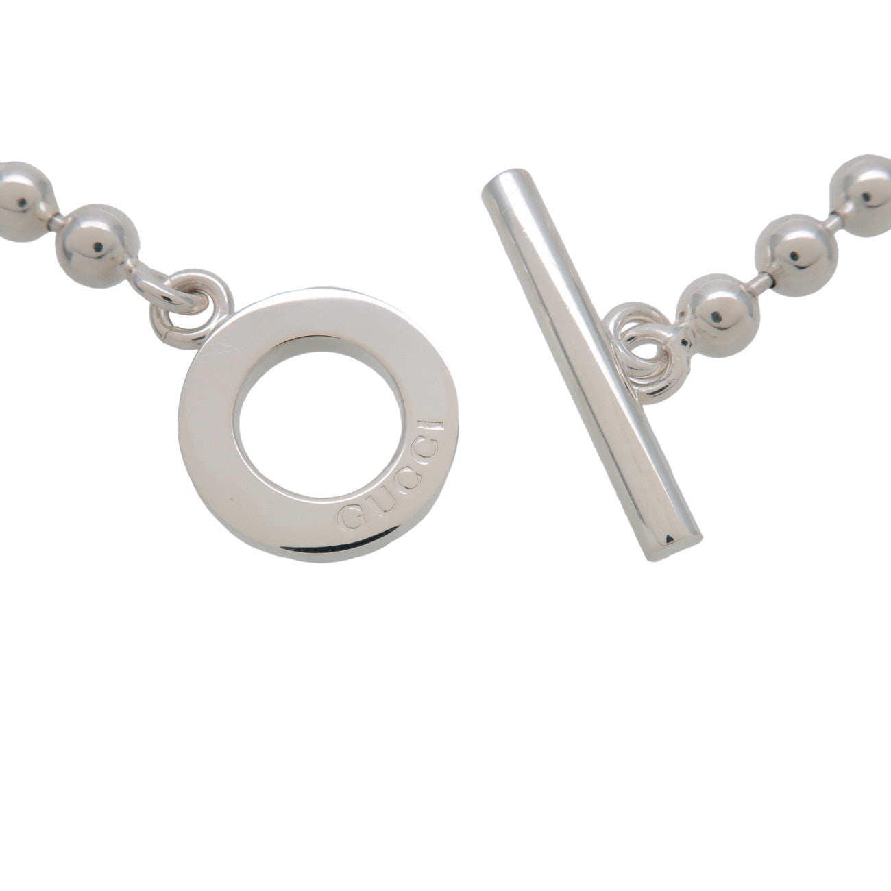 GUCCI Ball Chain Bracelet SV925 Silver 010294