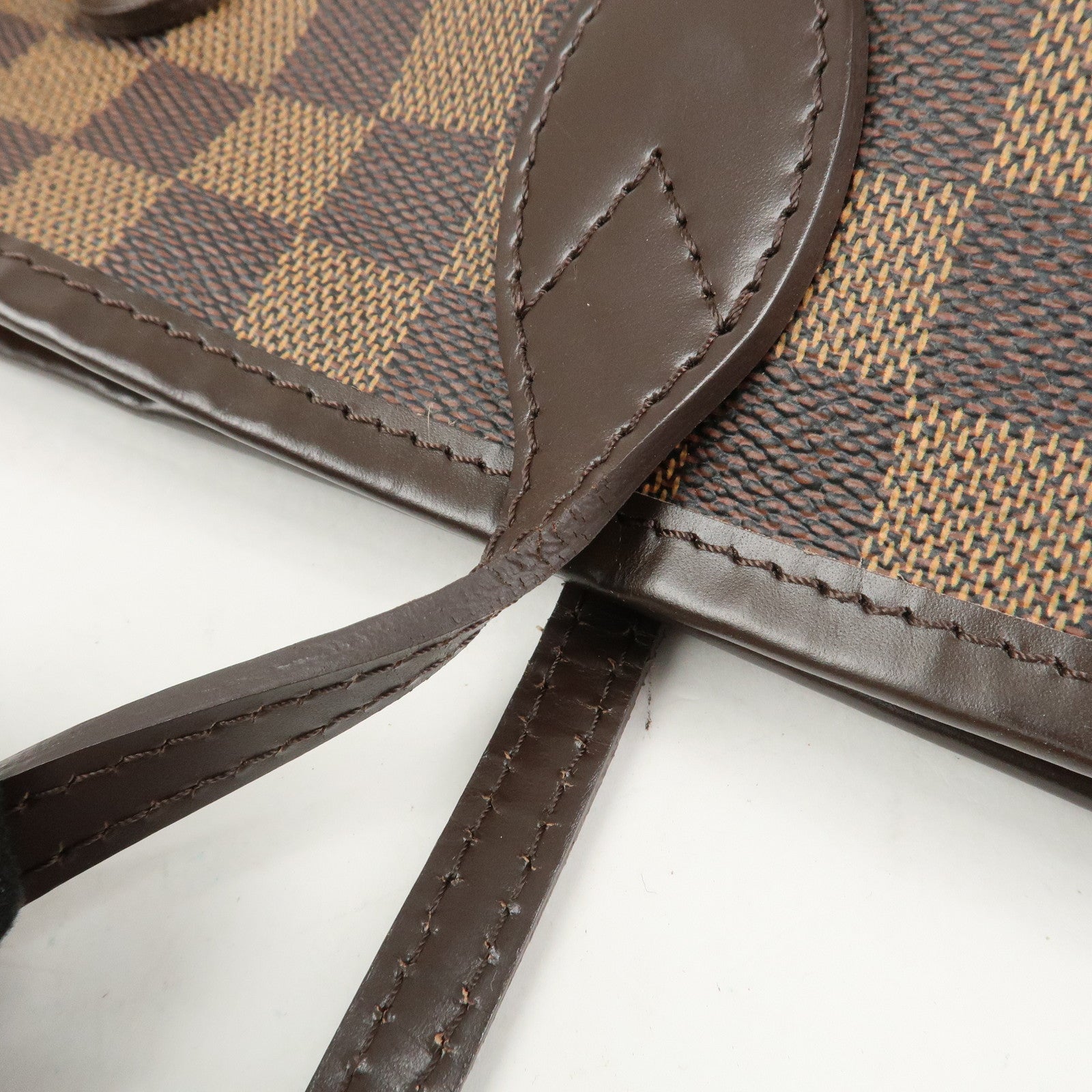 Louis Vuitton Damier Ebene Neverfull MM Tote Bag Cerise N41358