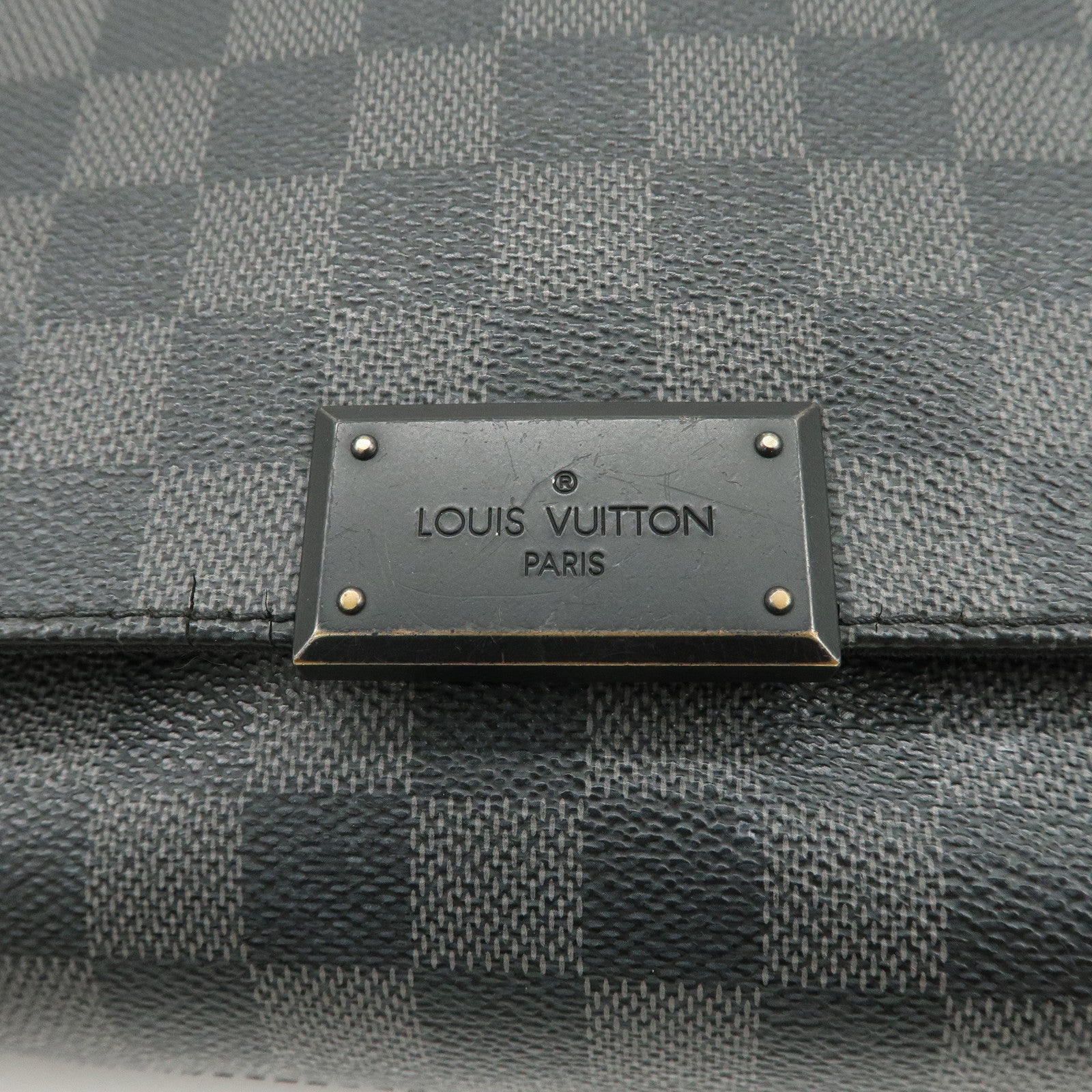Louis Vuitton Damier Graphite District PM Shoulder Bag Noir N41260