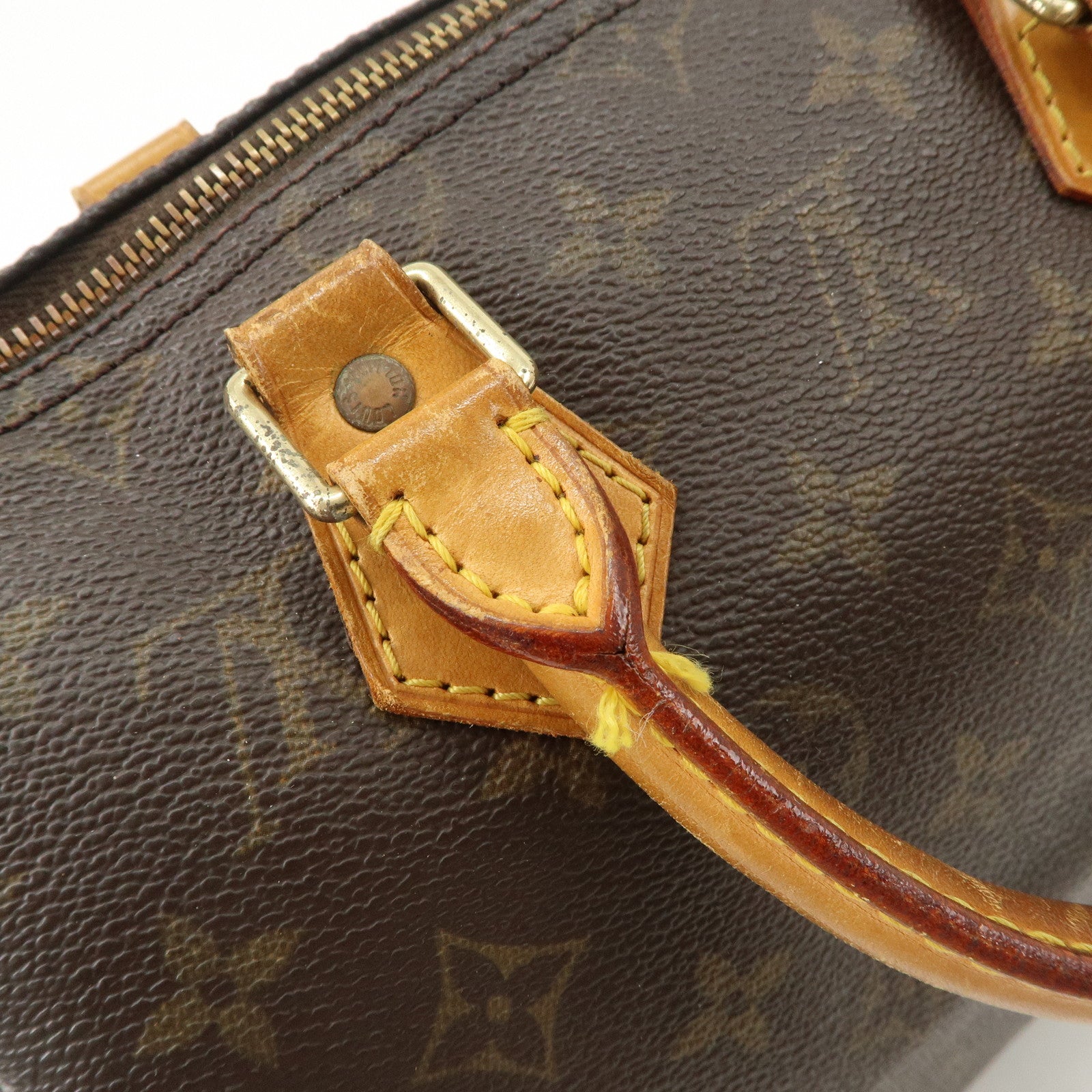 Louis Vuitton Monogram Speedy 25 Hand Bag Boston Bag M41528 Used