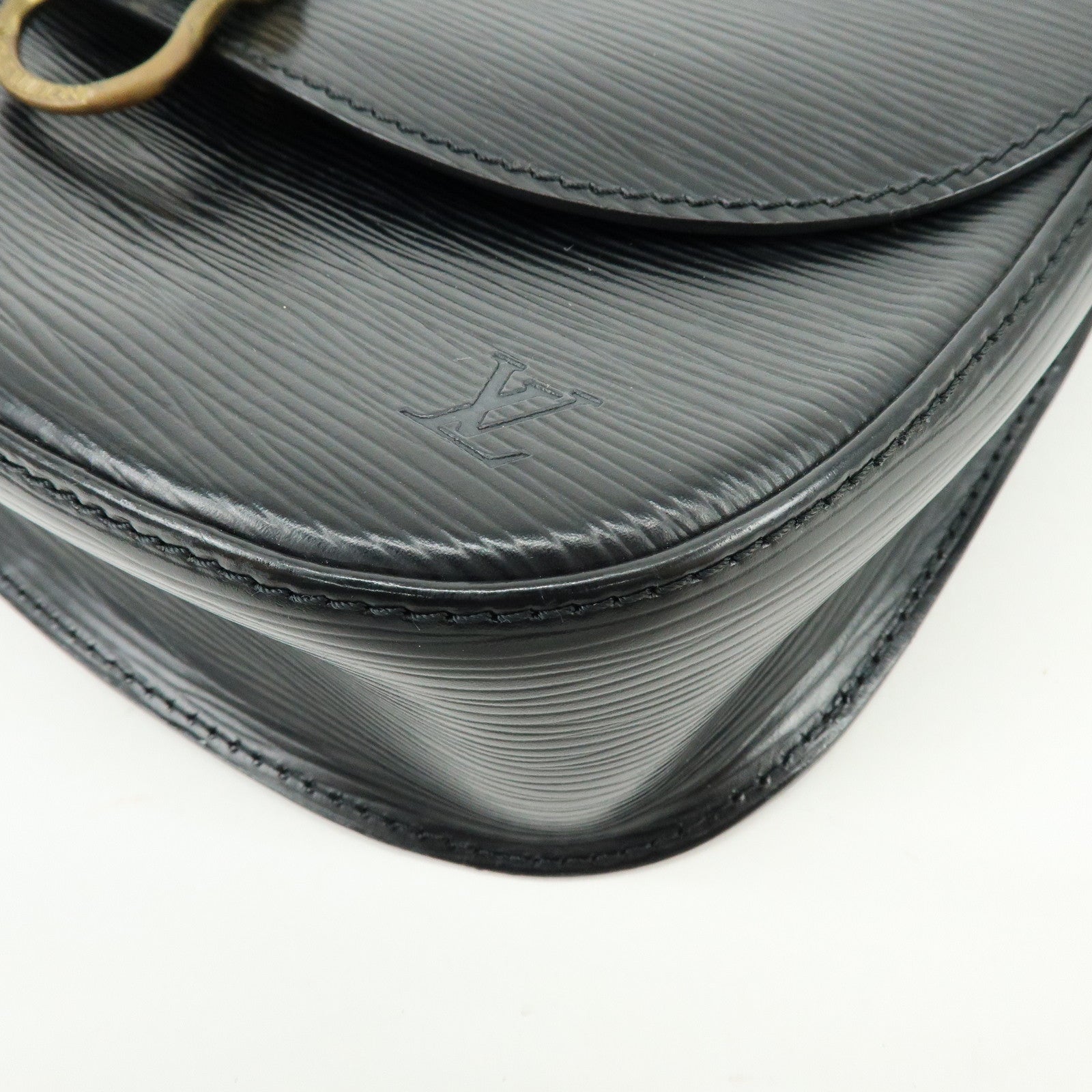 Louis Vuitton Epi Saint Cloud Shoulder Bag Black Noir M52192