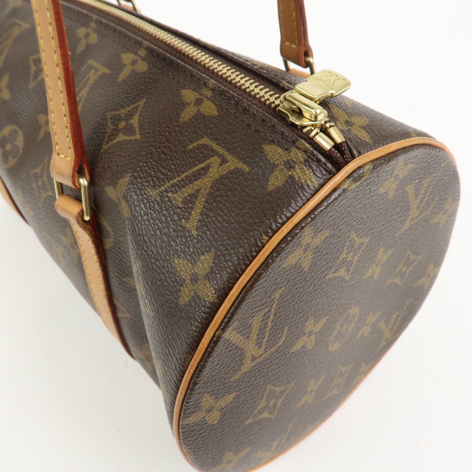 Louis Vuitton Monogram Papillon 30 Hand Bag New Style Brown M51385