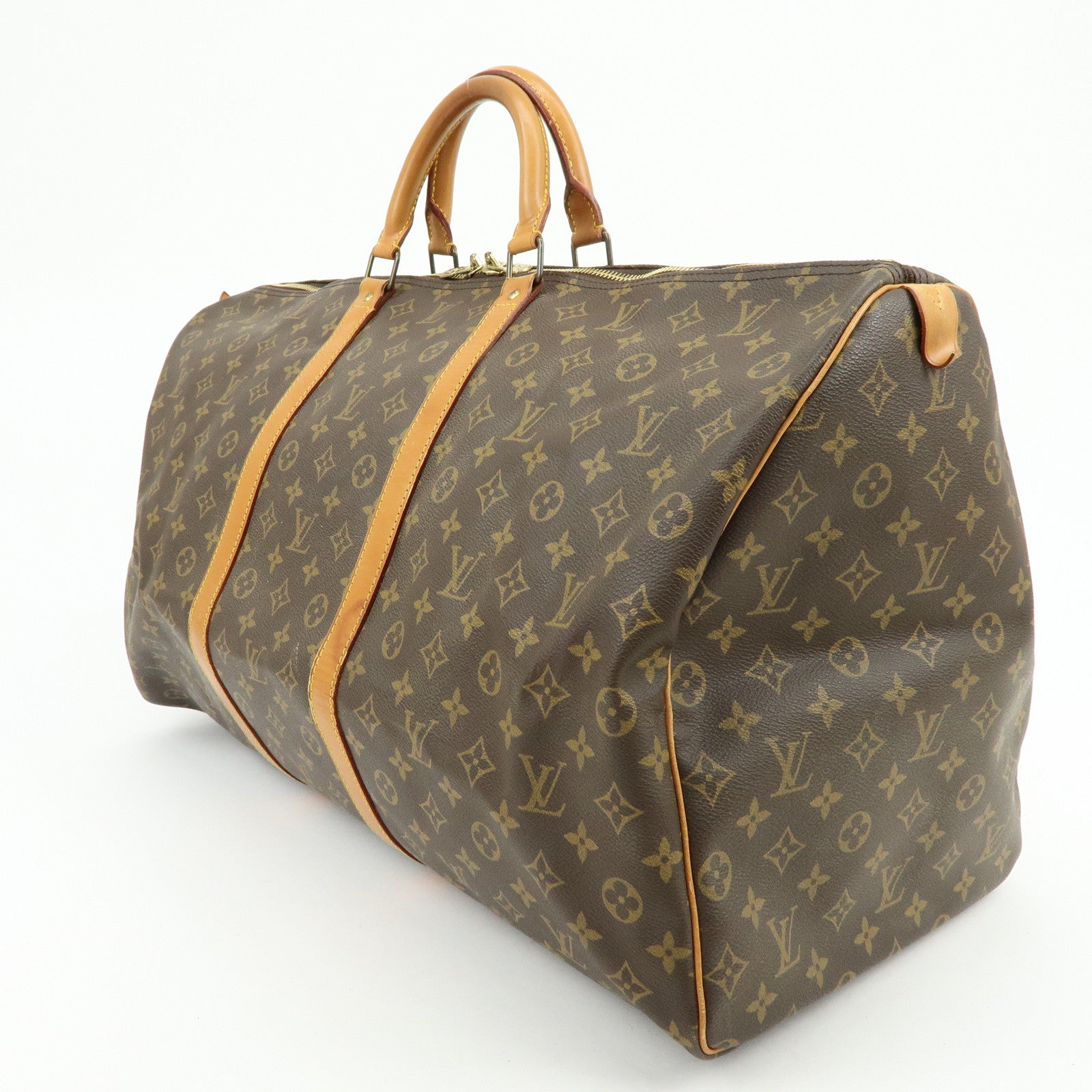 Louis Vuitton Monogram Keep All 60 Boston Bag Brown M41422