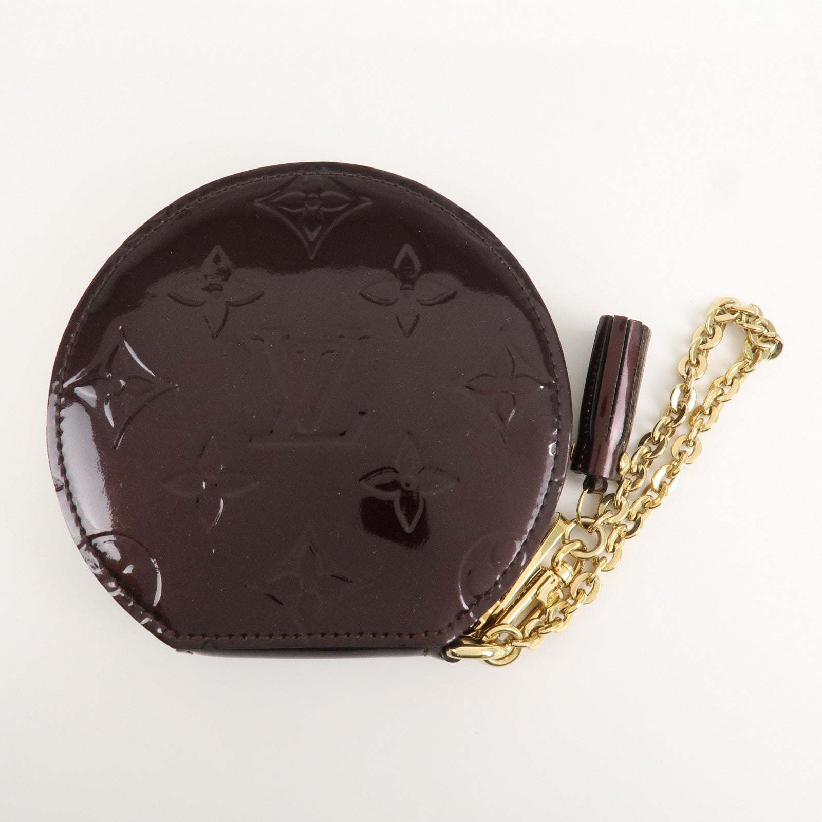 Louis Vuitton Vernis Leather Porte Monnaie Chapeau Coin Case M91413 Used