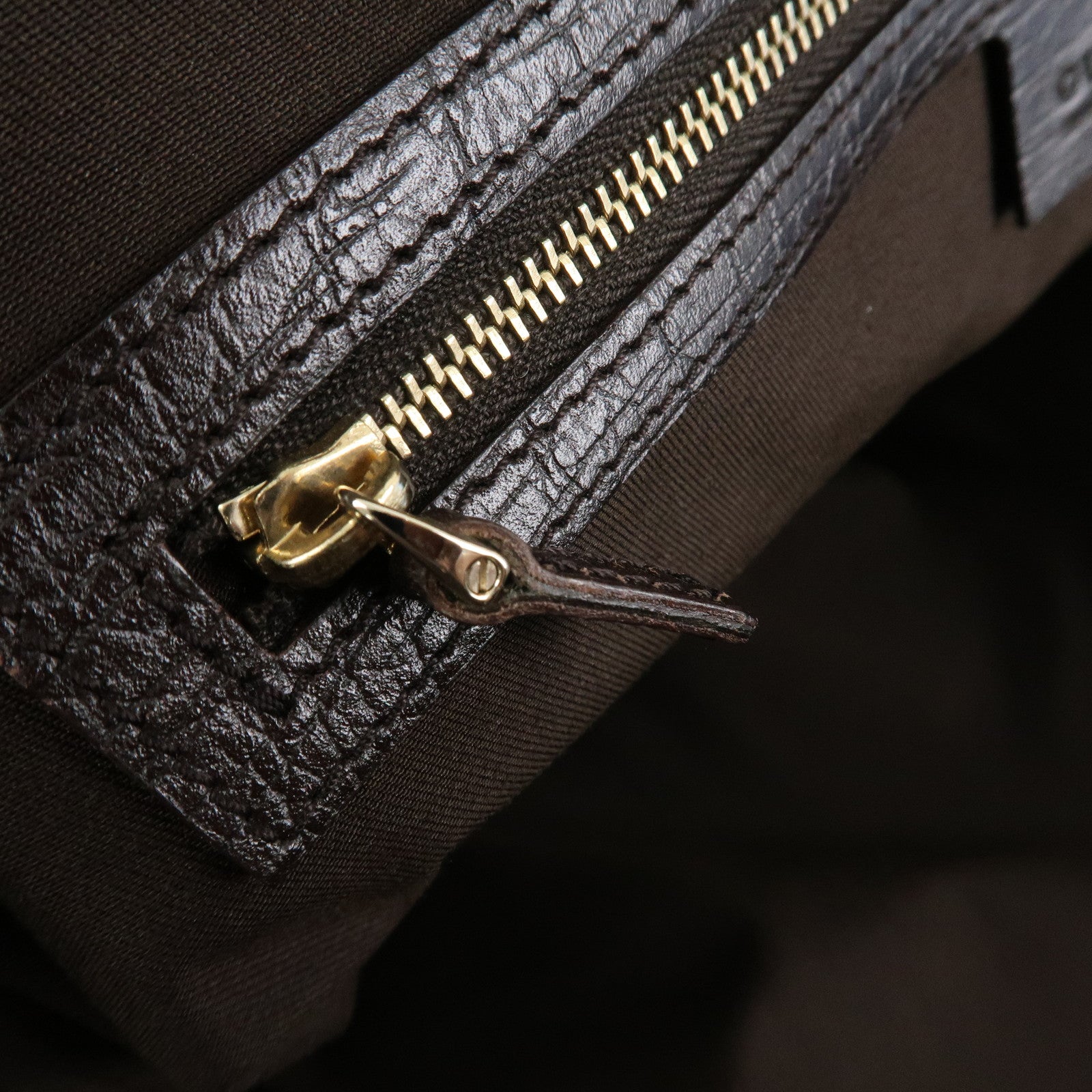 GUCCI Horsebit Sherry GG Canvas Leather Shoulder Bag Beige Brown 141503 Used