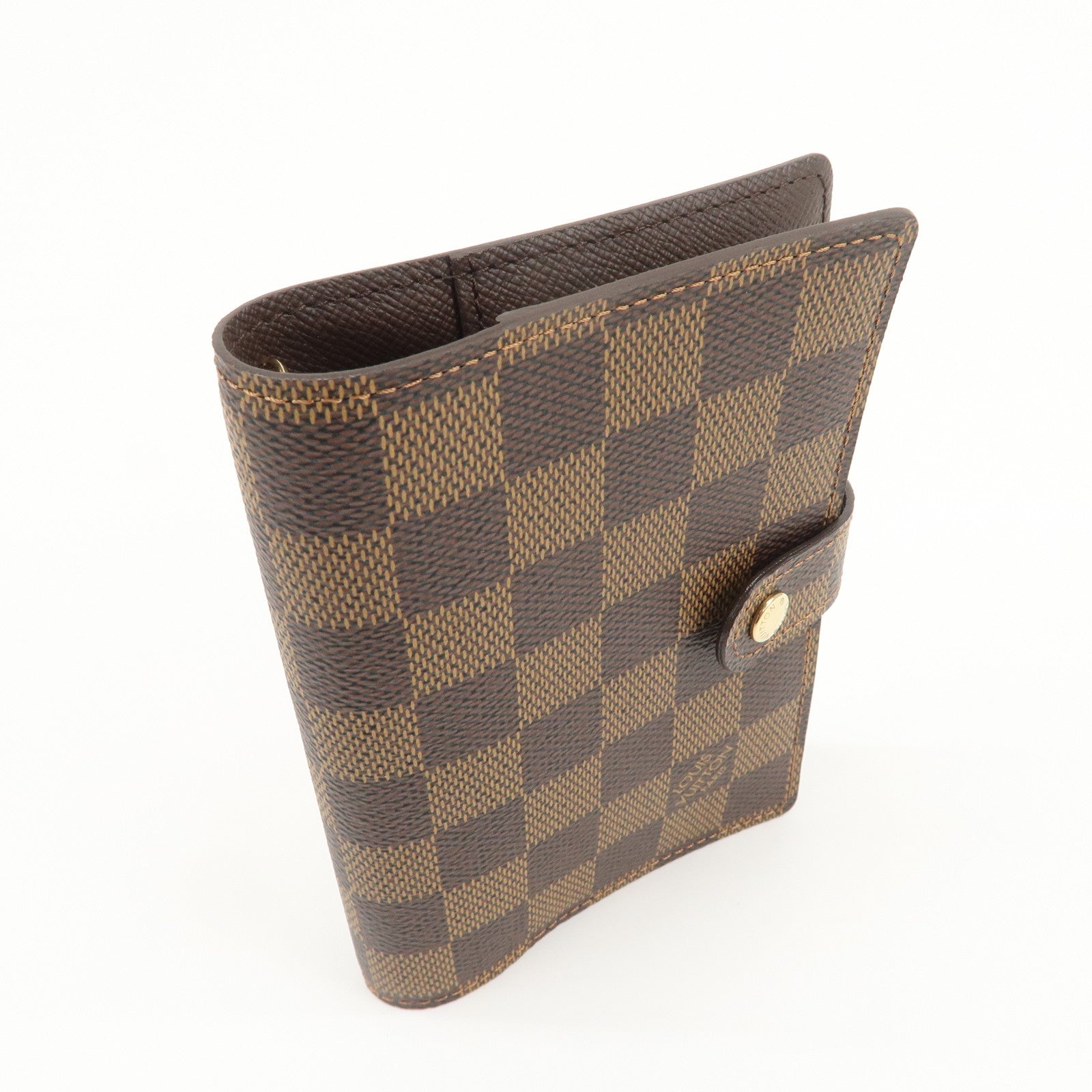 Louis Vuitton Damier Agenda PM Planner Cover Brown R20700