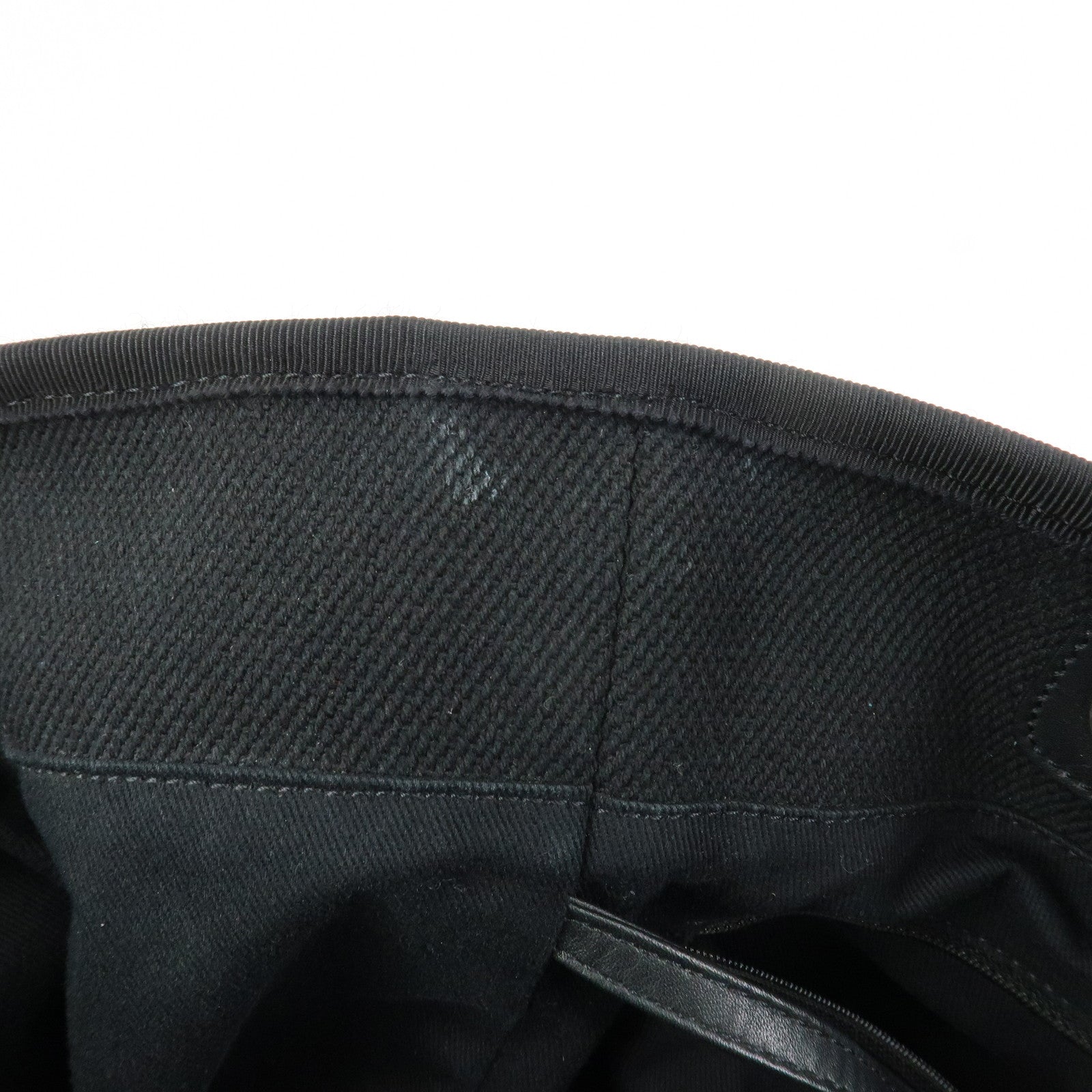 CHANEL Deauville GM Canvas Leather 2Way Tote Bag Black A66941