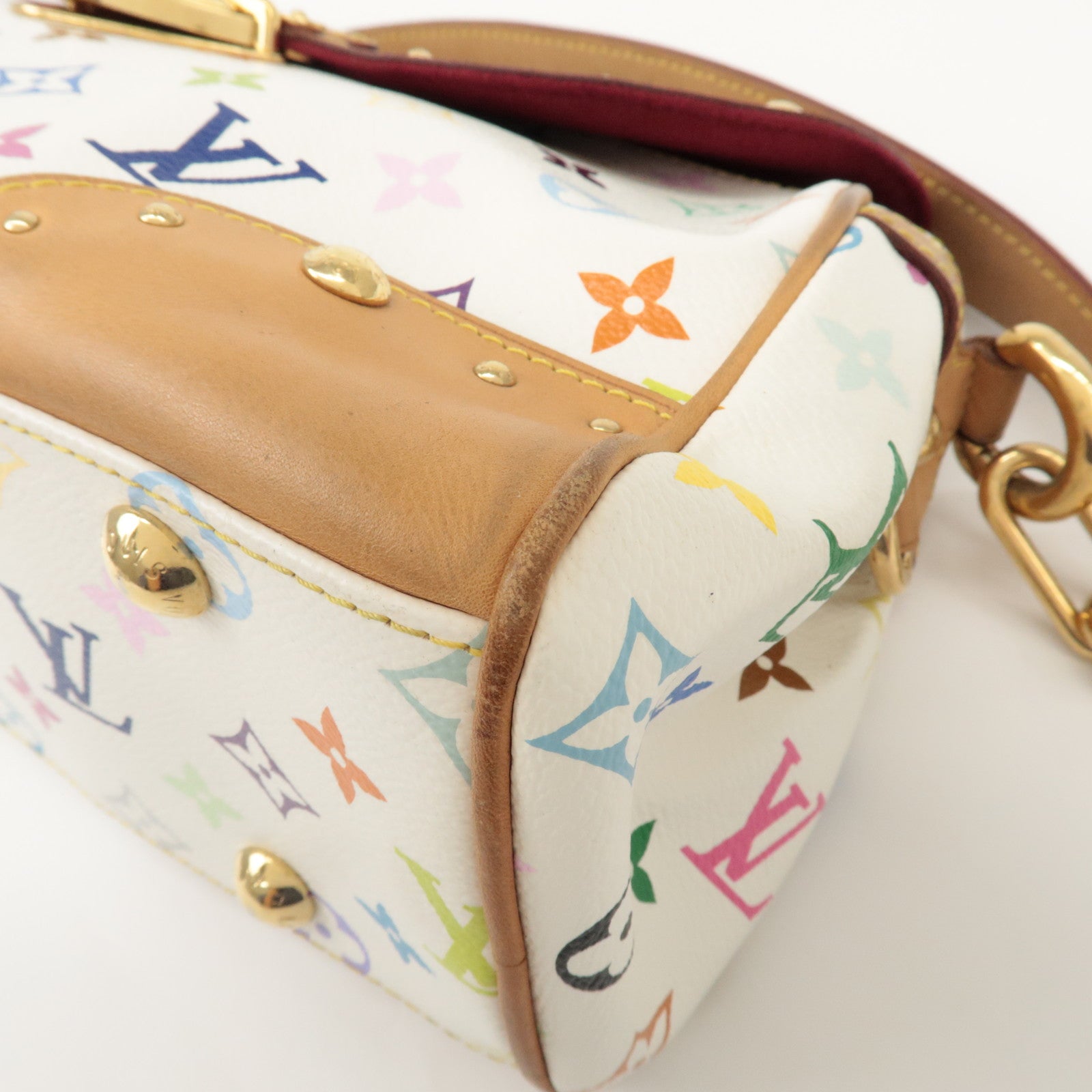 Louis Vuitton Monogram Beverly MM Shoulder Bag Blanc M40203 Used
