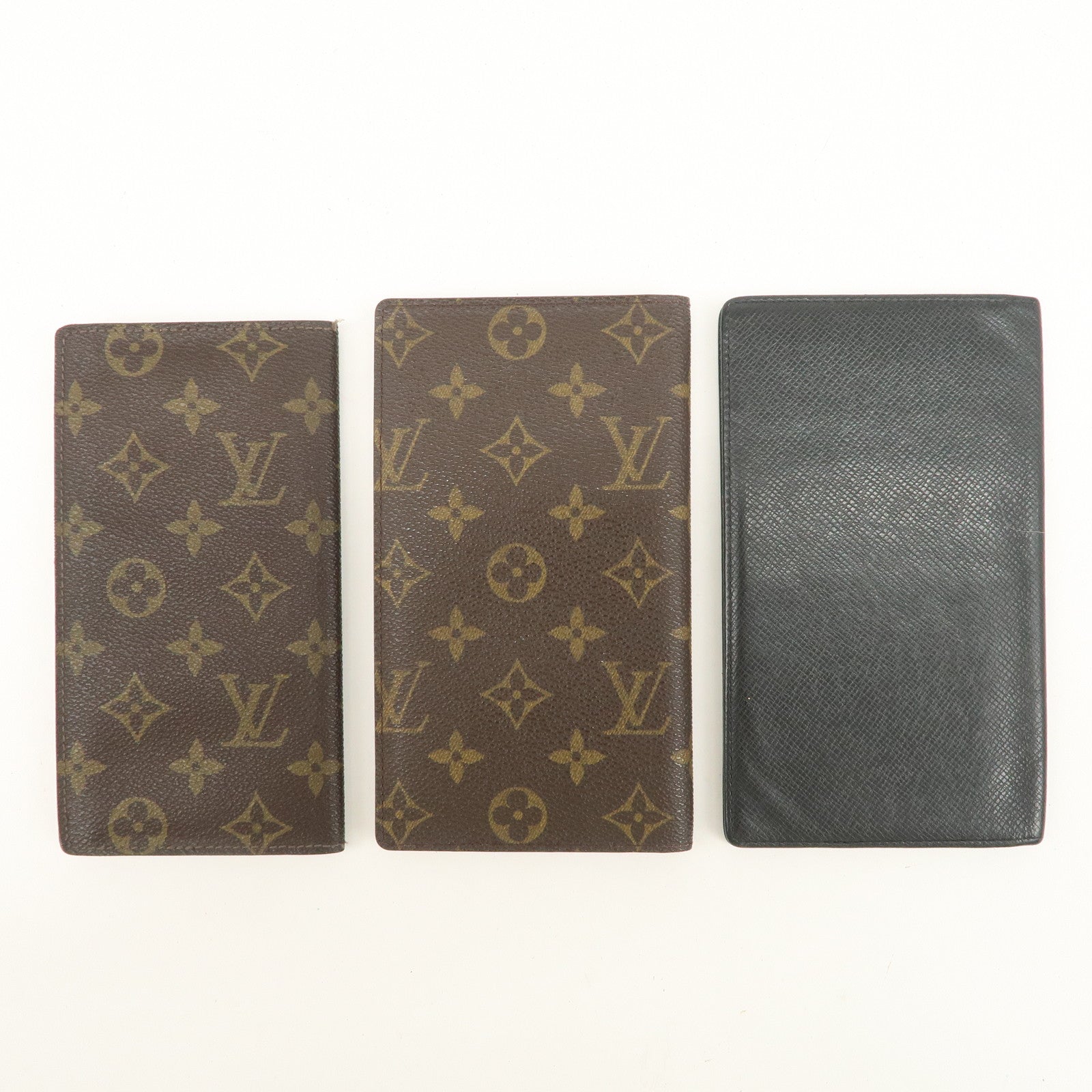 Louis Vuitton Set of 3 Monogram Long Wallet M60825 M62225 M30392 Used