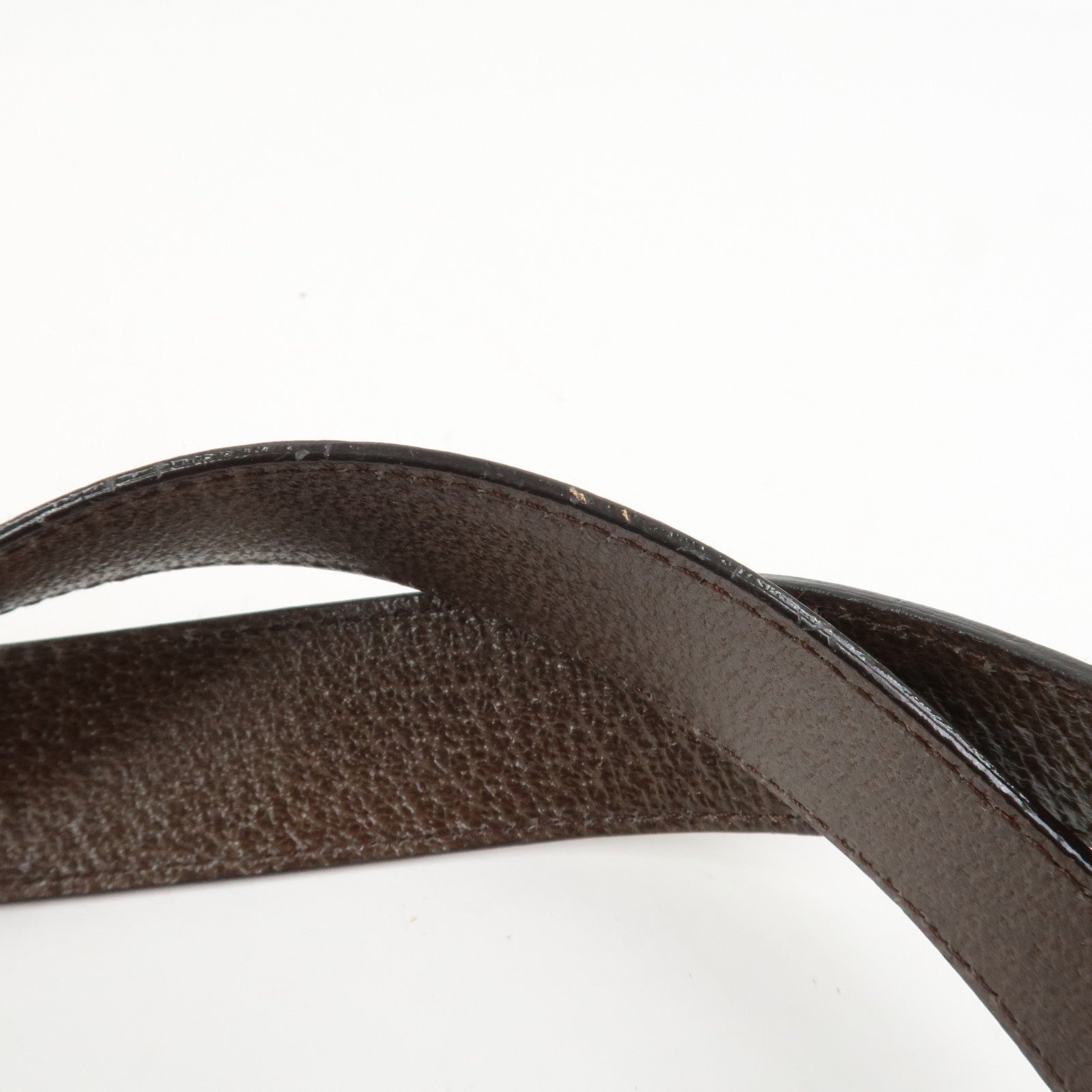 BVLGARI Logo Mania Canvas Leather Shoulder Bag Tote Bag Brown