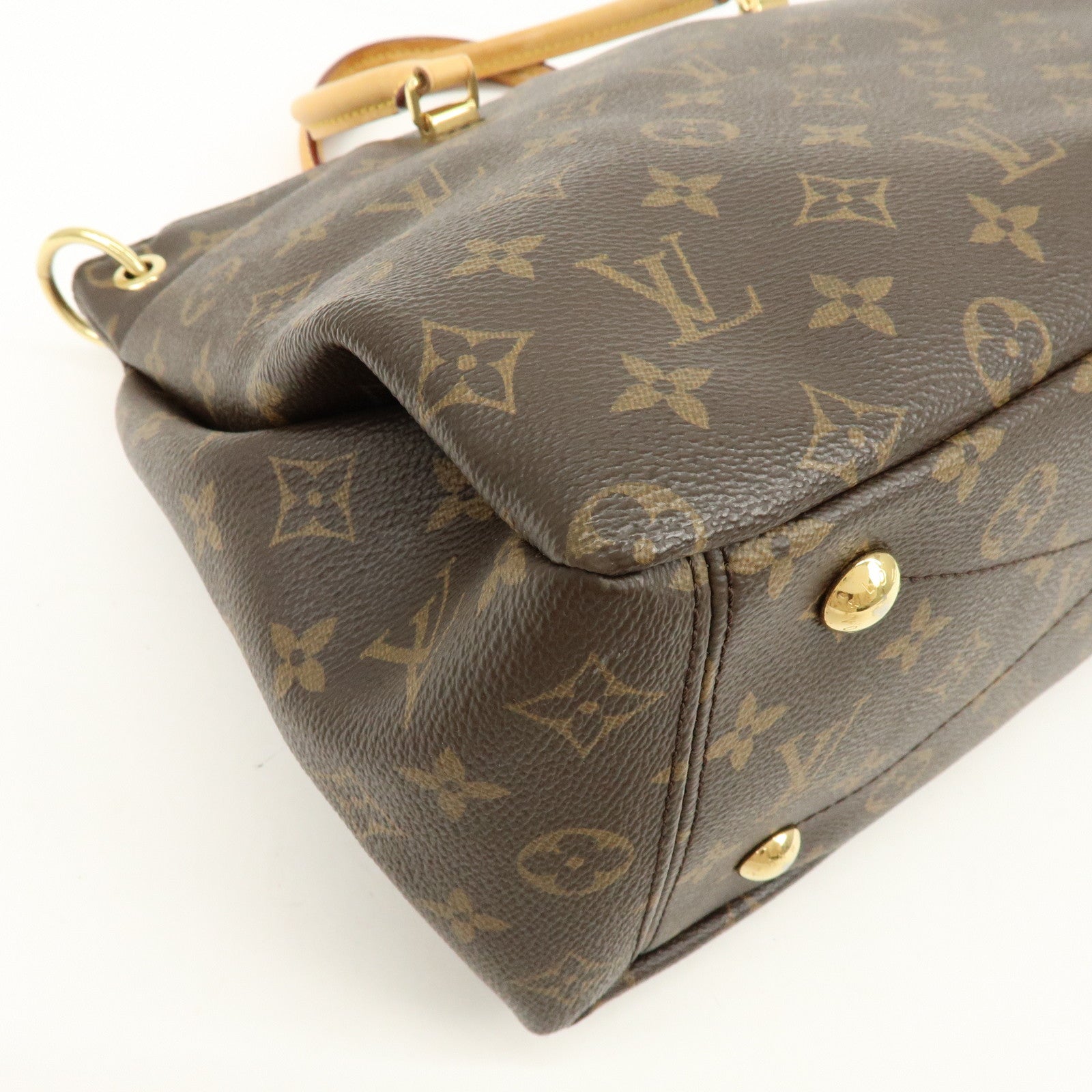 Louis Vuitton Monogram Pallas Hand Bag Shoulder Bag Avana M40907