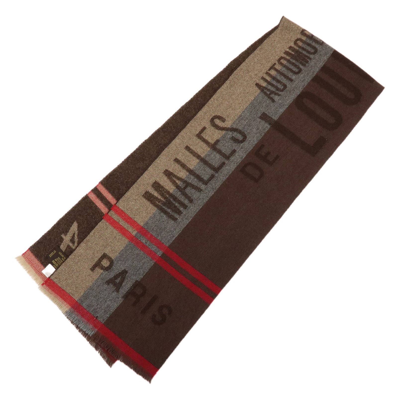 Louis Vuitton Echarpe Logomania Monogram Wool Silk Scarf 413287