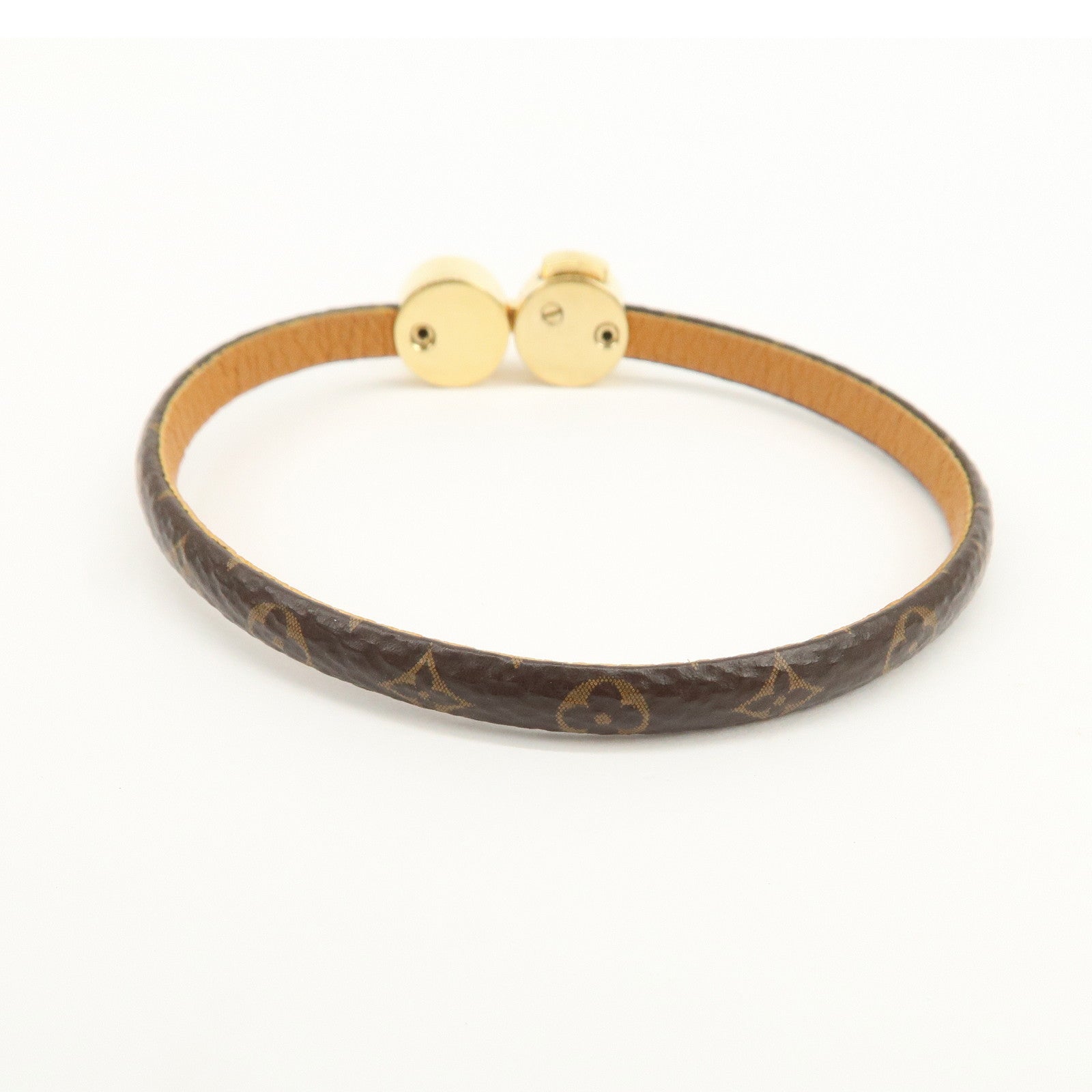 Louis Vuitton Monogram Historic Mini Bracelet Size 17 Brown M6407F