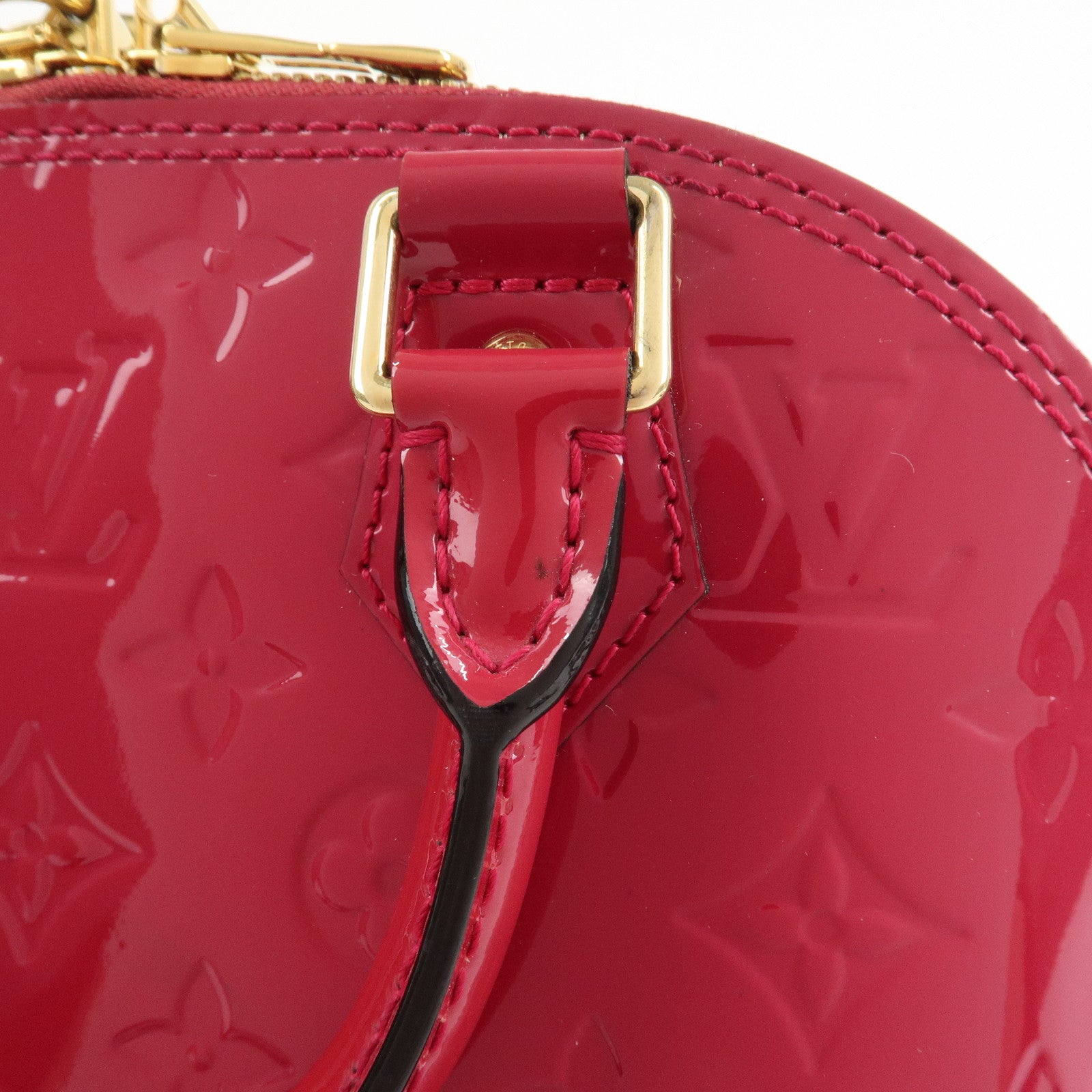 Louis Vuitton Monogram Vernis Alma BB 2Way Bag Rose Indien M91771