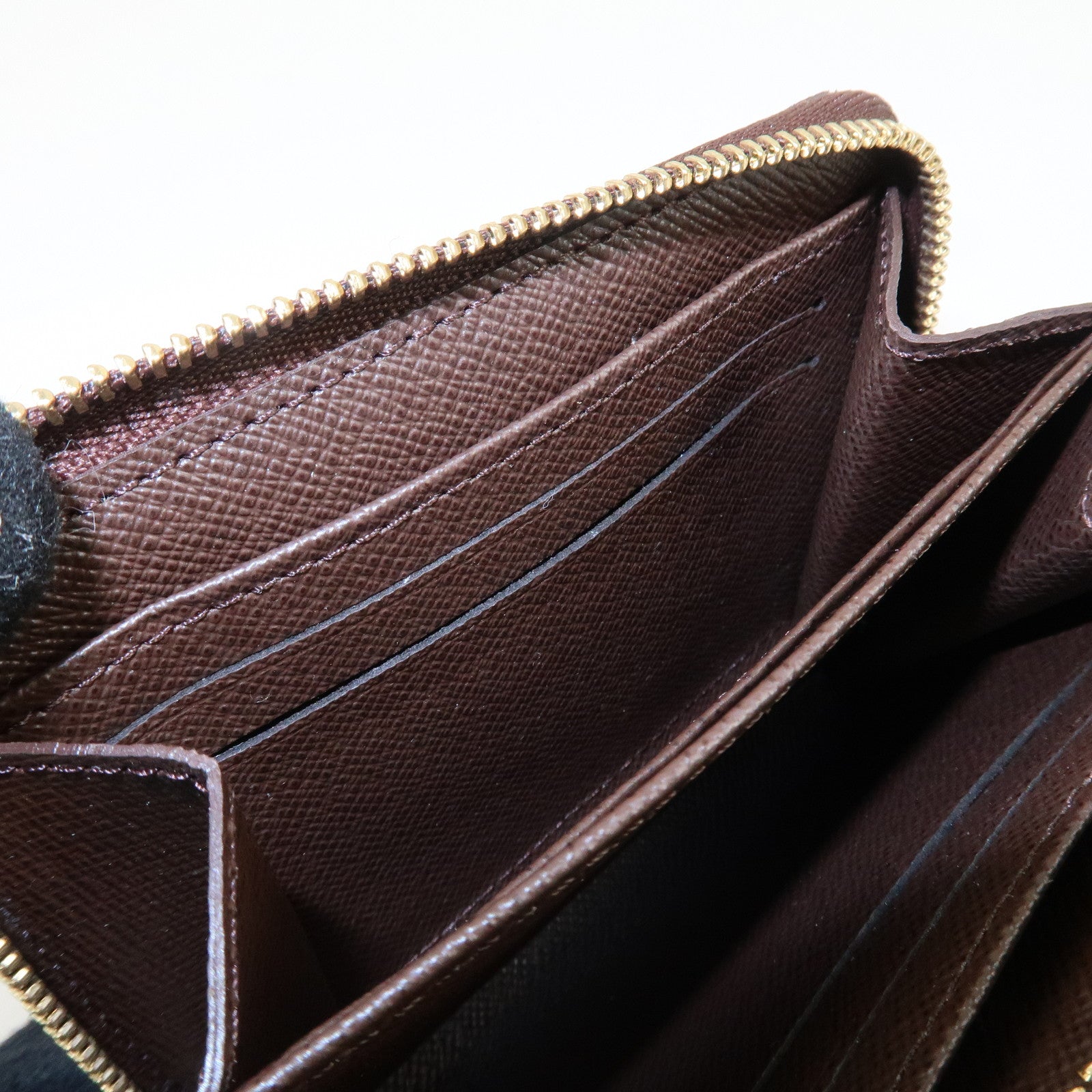 Louis Vuitton Damier Zippy Coin Purse Coin Case Brown N63070 Used