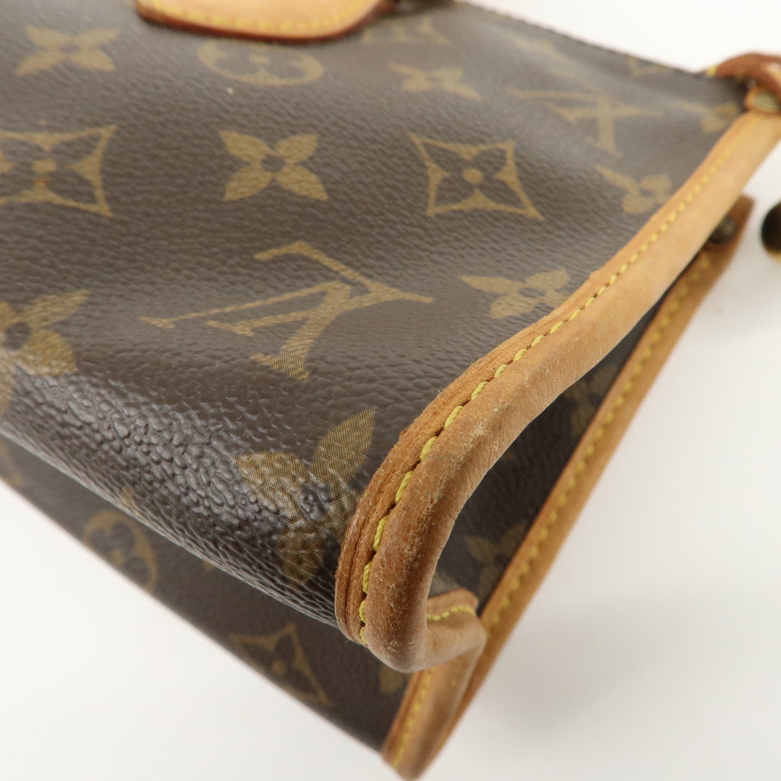 Louis Vuitton Monogram Popincourt Hand Bag Brown M40009 Used