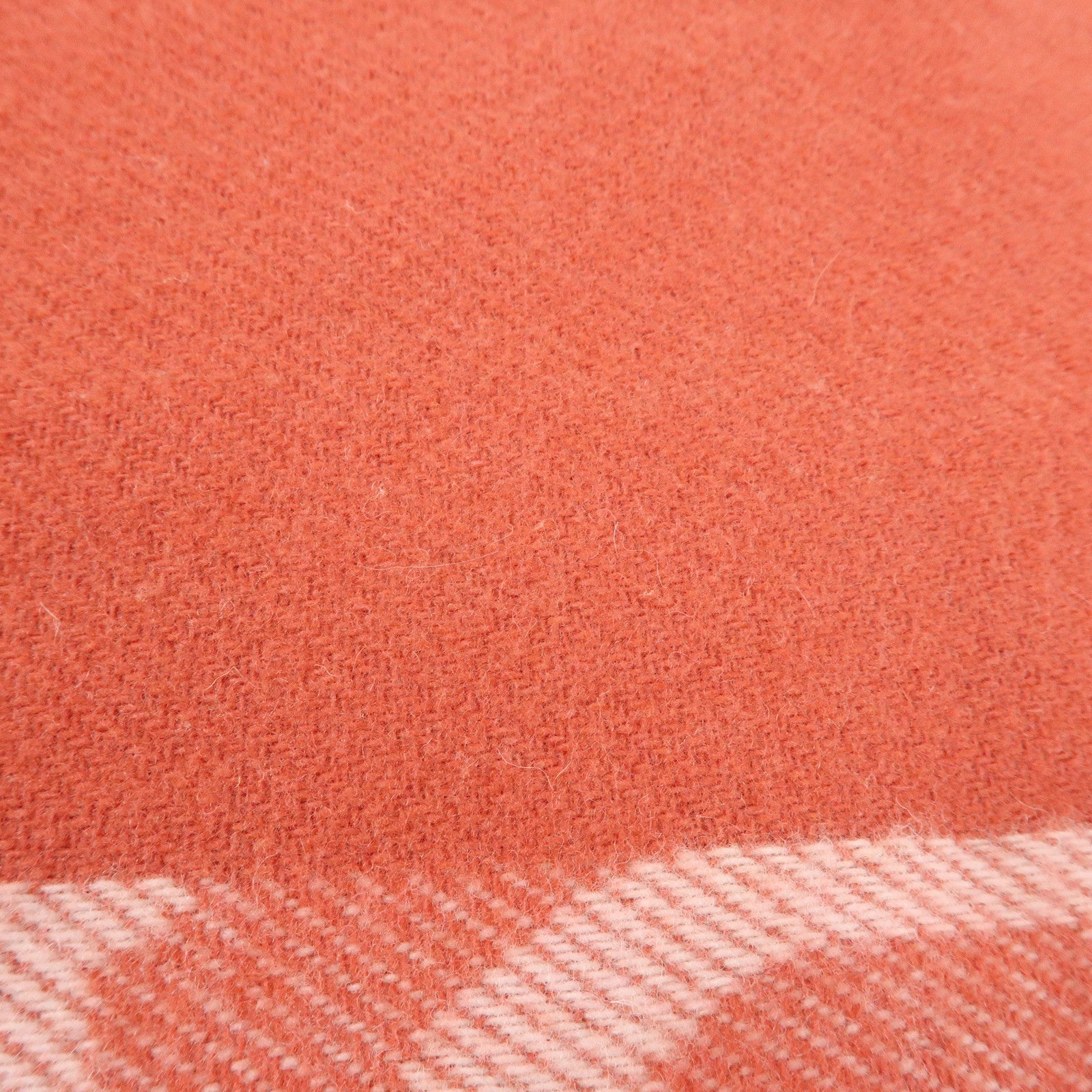 Christian Dior Logo Wool Cashmere Fringe Scarf Red