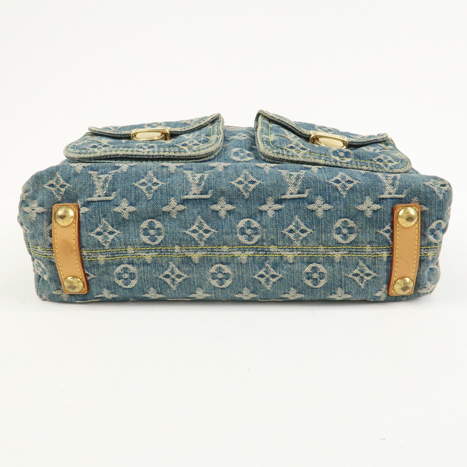 Louis Vuitton Monogram Denim Baggy GM Shoulder Bag Blue M95048