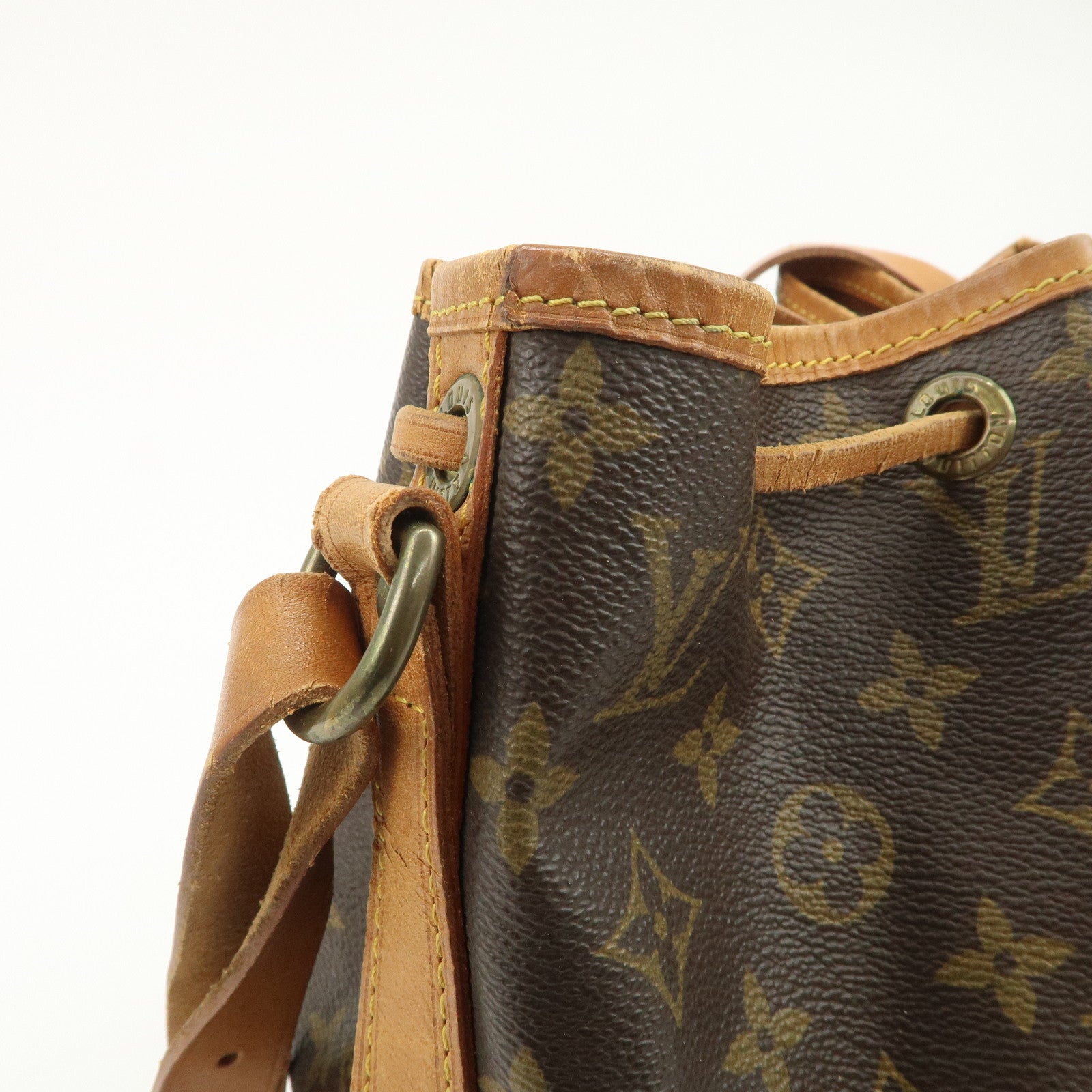 Louis Vuitton Monogram Canvas Petit Noe Shoulder Bag Brown M42226