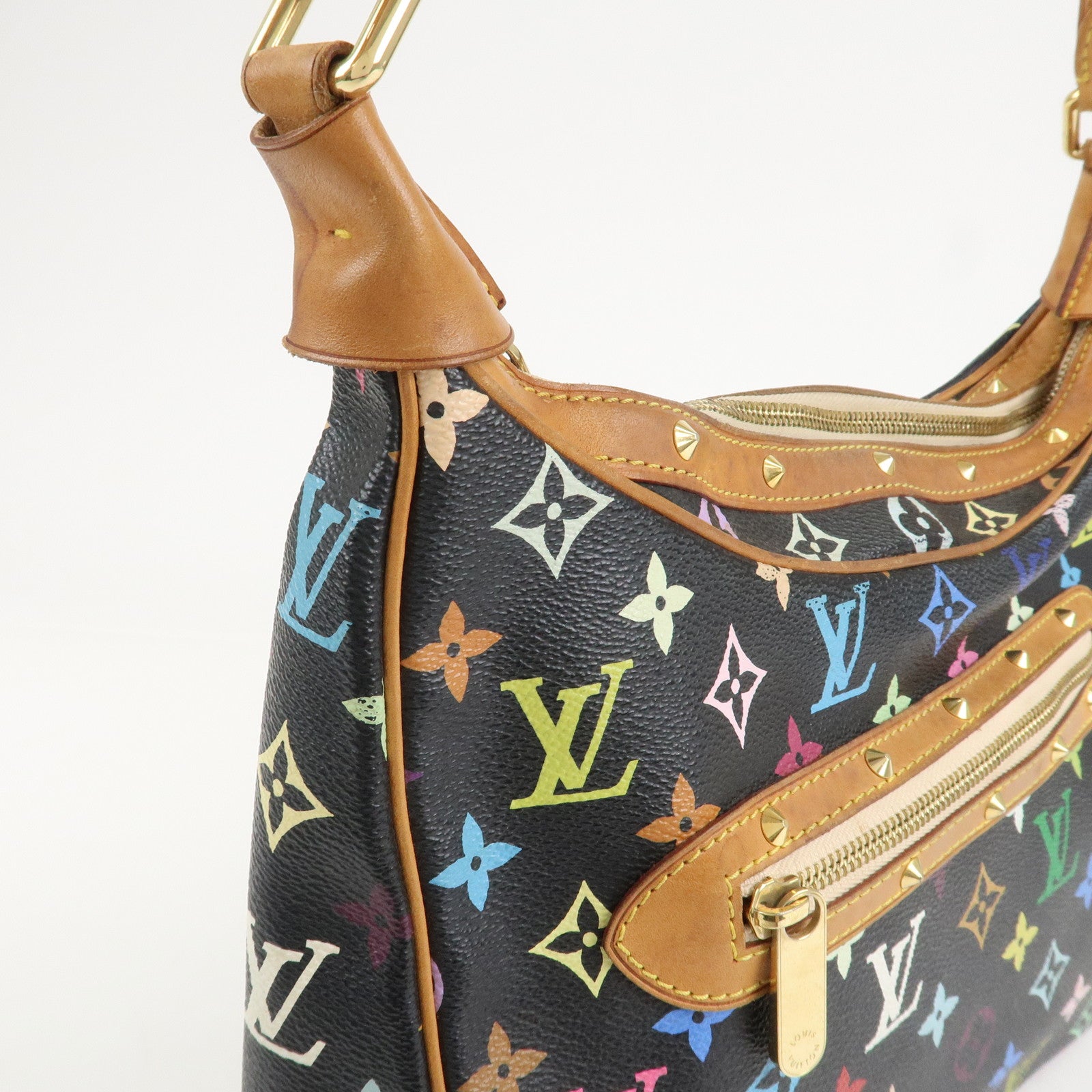 Louis Vuitton Monogram Multicolor Boulogne Shoulder Bag Noir M92638 Used