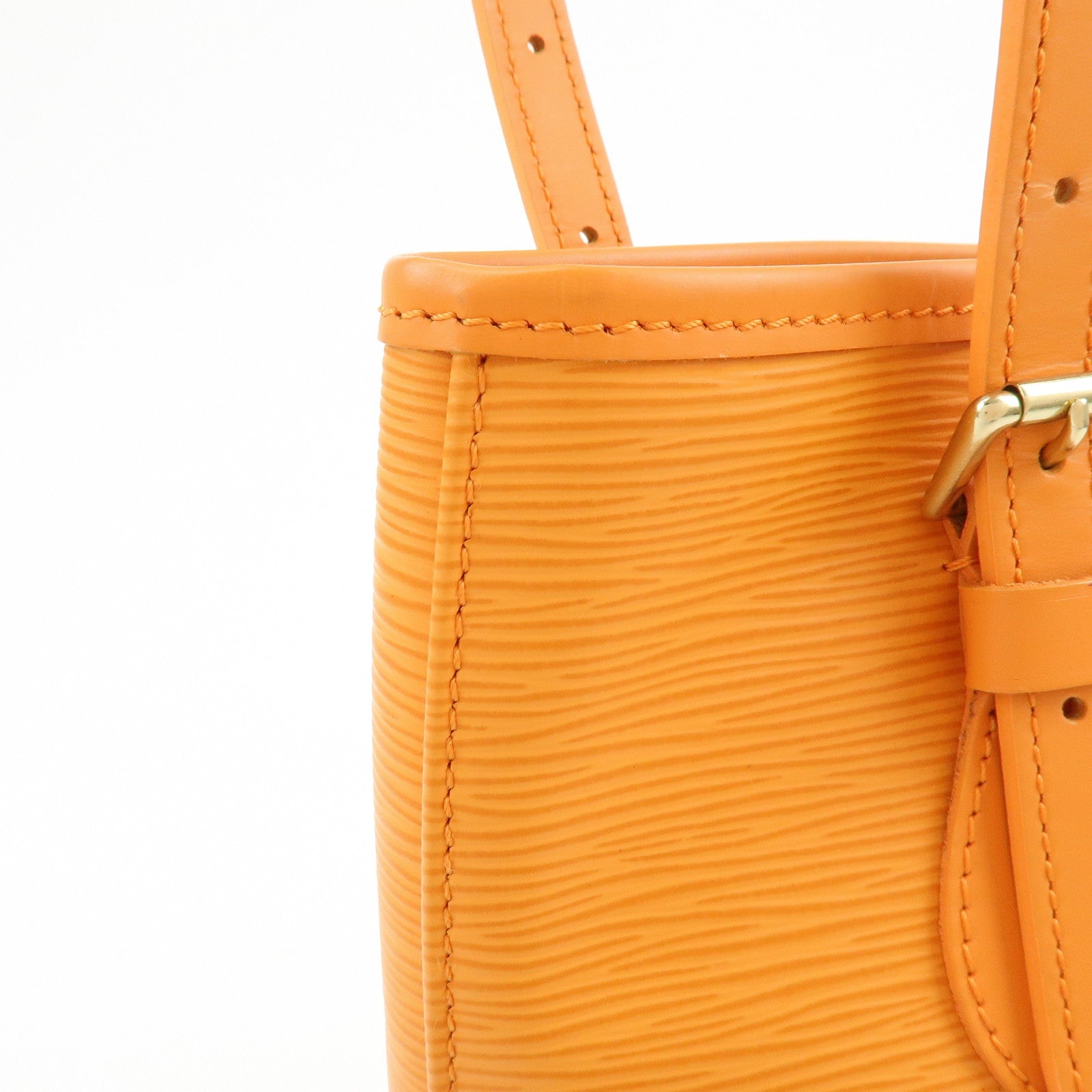 Louis Vuitton Epi Bucket PM Shoulder Bag Tote Bag Mandarin M5899H